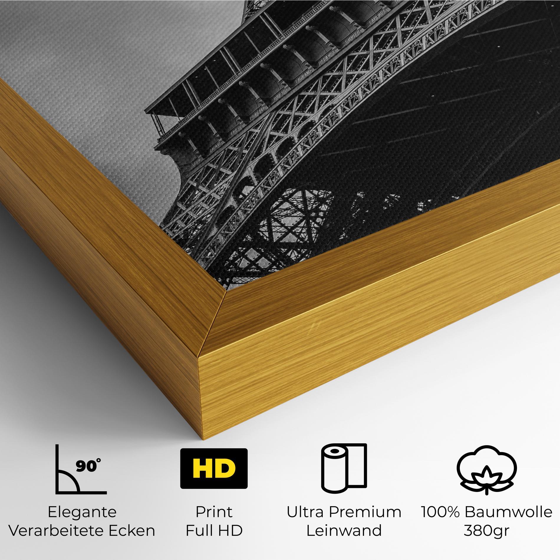 Leinwandbild Eiffel Grey Tower mockup 4