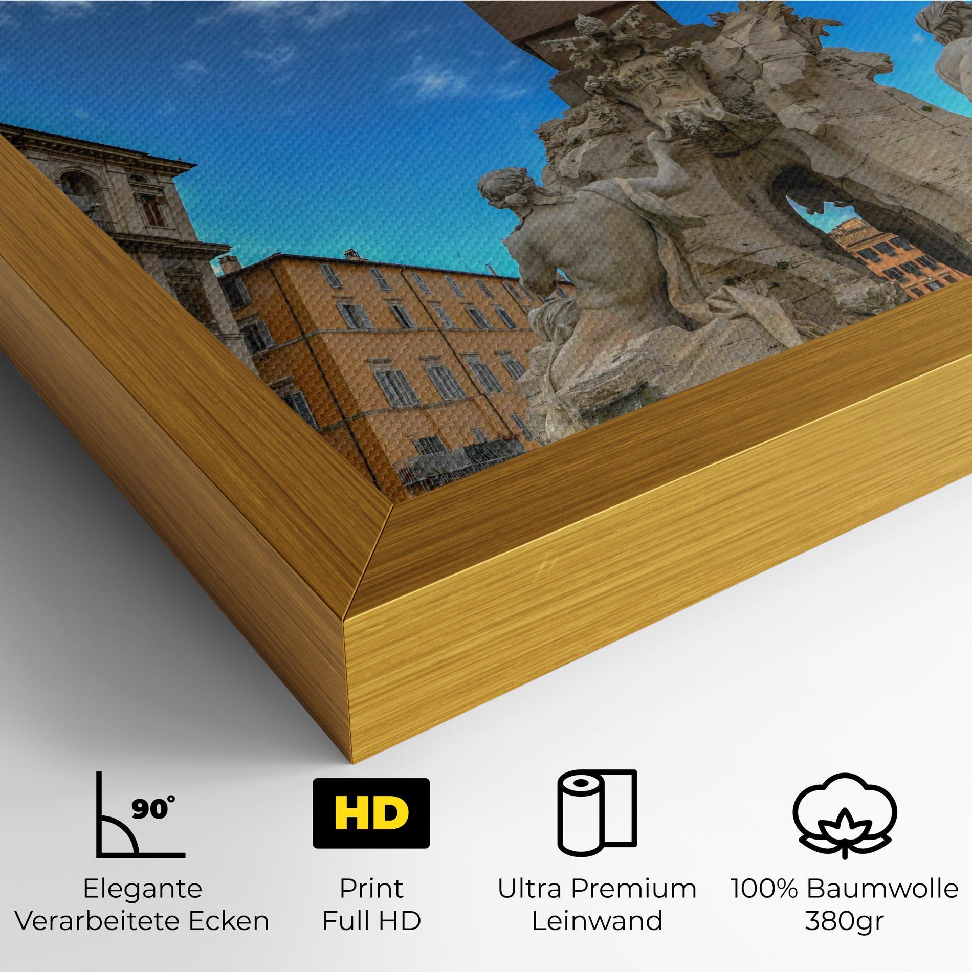 Leinwandbild Piazza Navona Italy mockup 4
