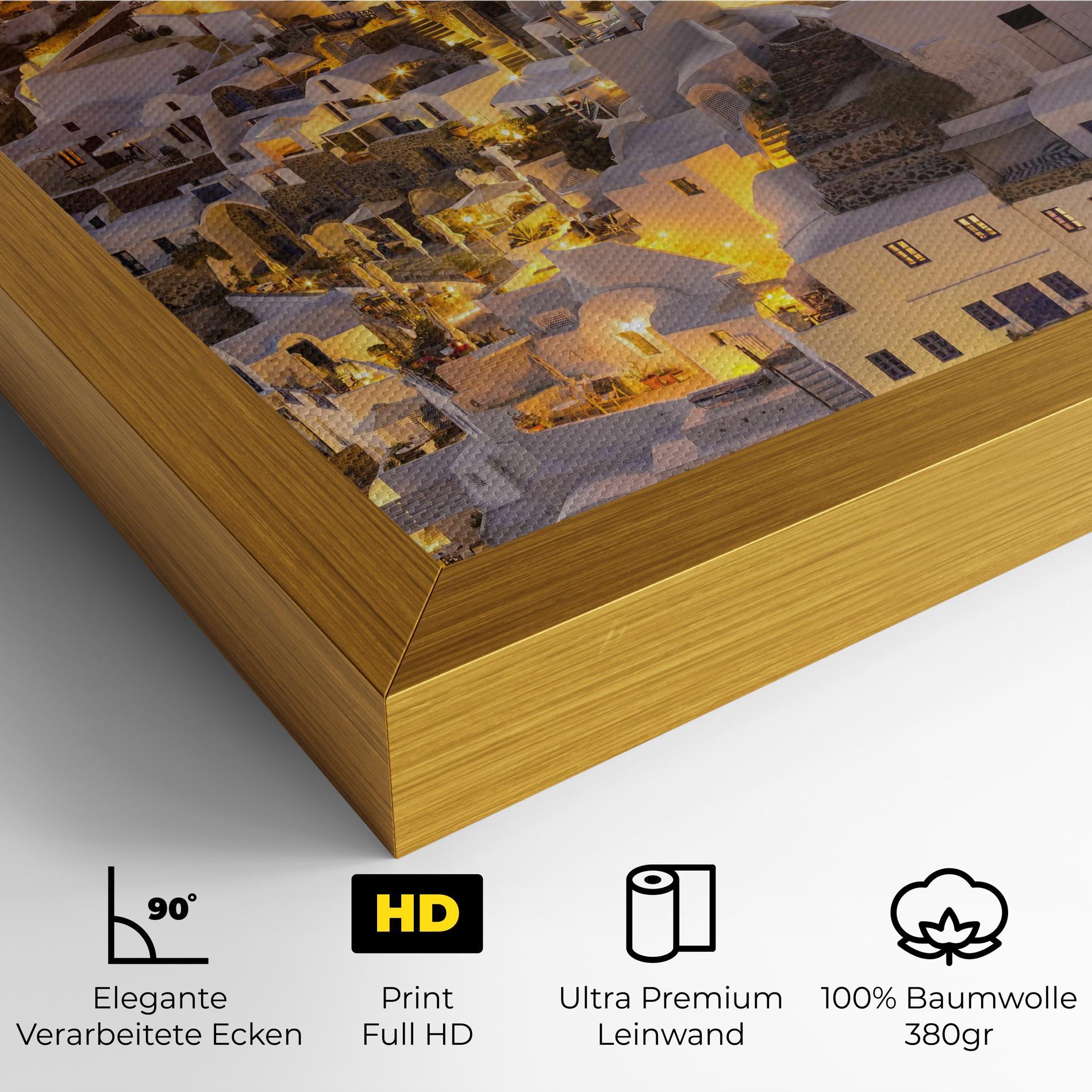 Leinwandbild Santorini Greece mockup 4