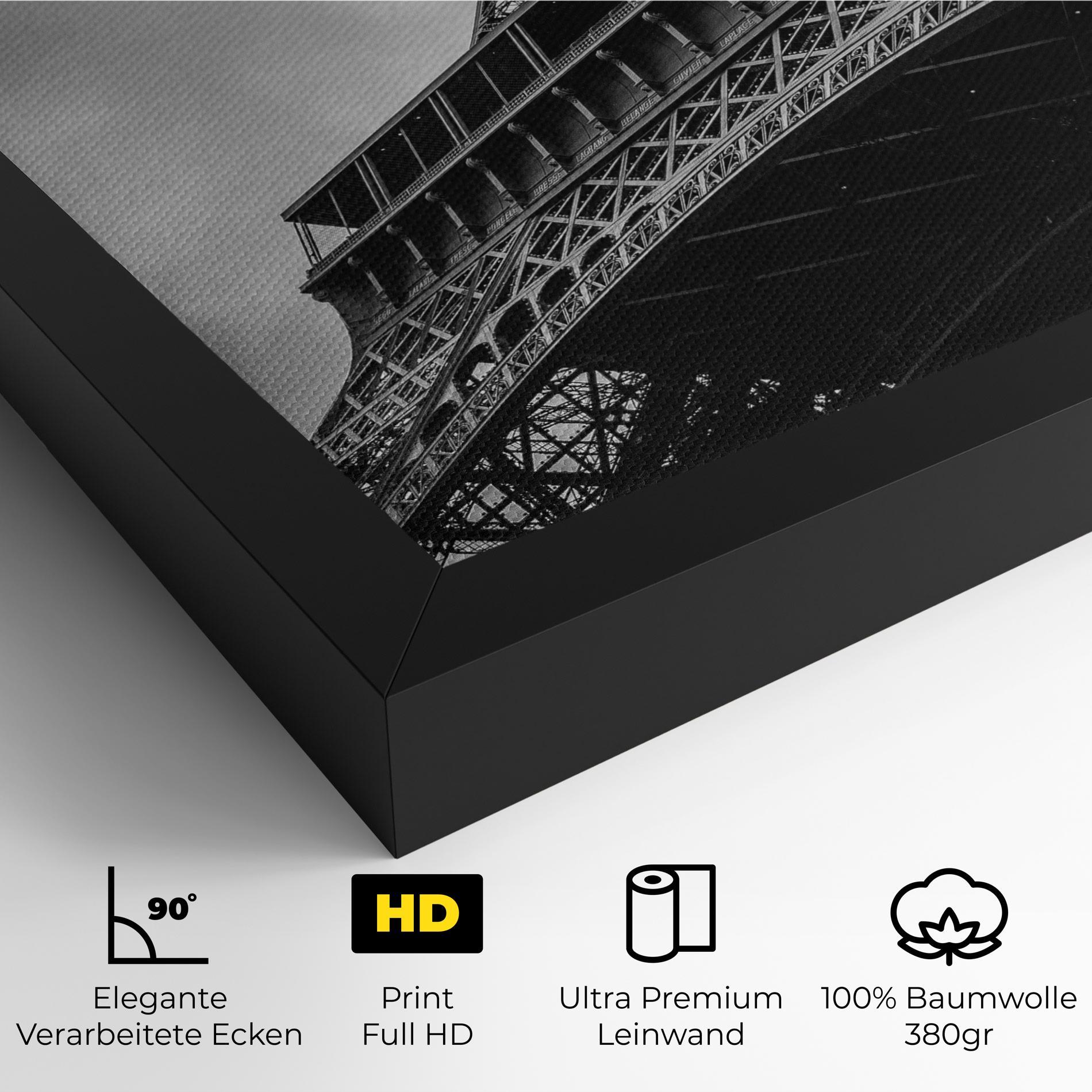 Leinwandbild Eiffel Grey Tower mockup 4