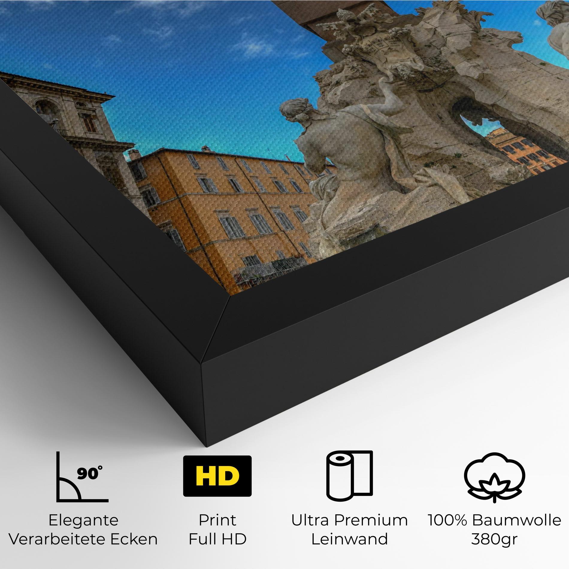 Leinwandbild Piazza Navona Italy mockup 4