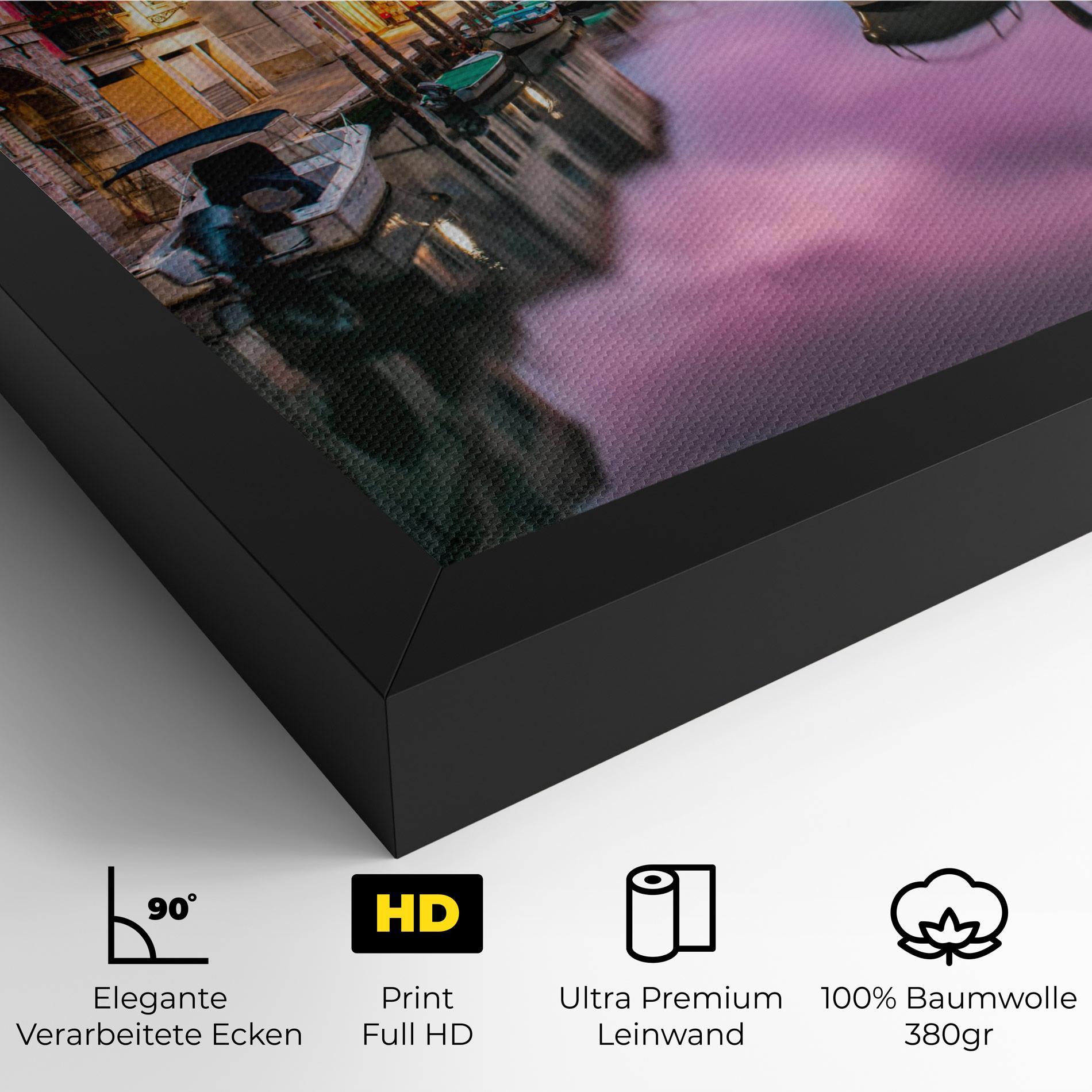 Leinwandbild Purple Light Venecia mockup 4