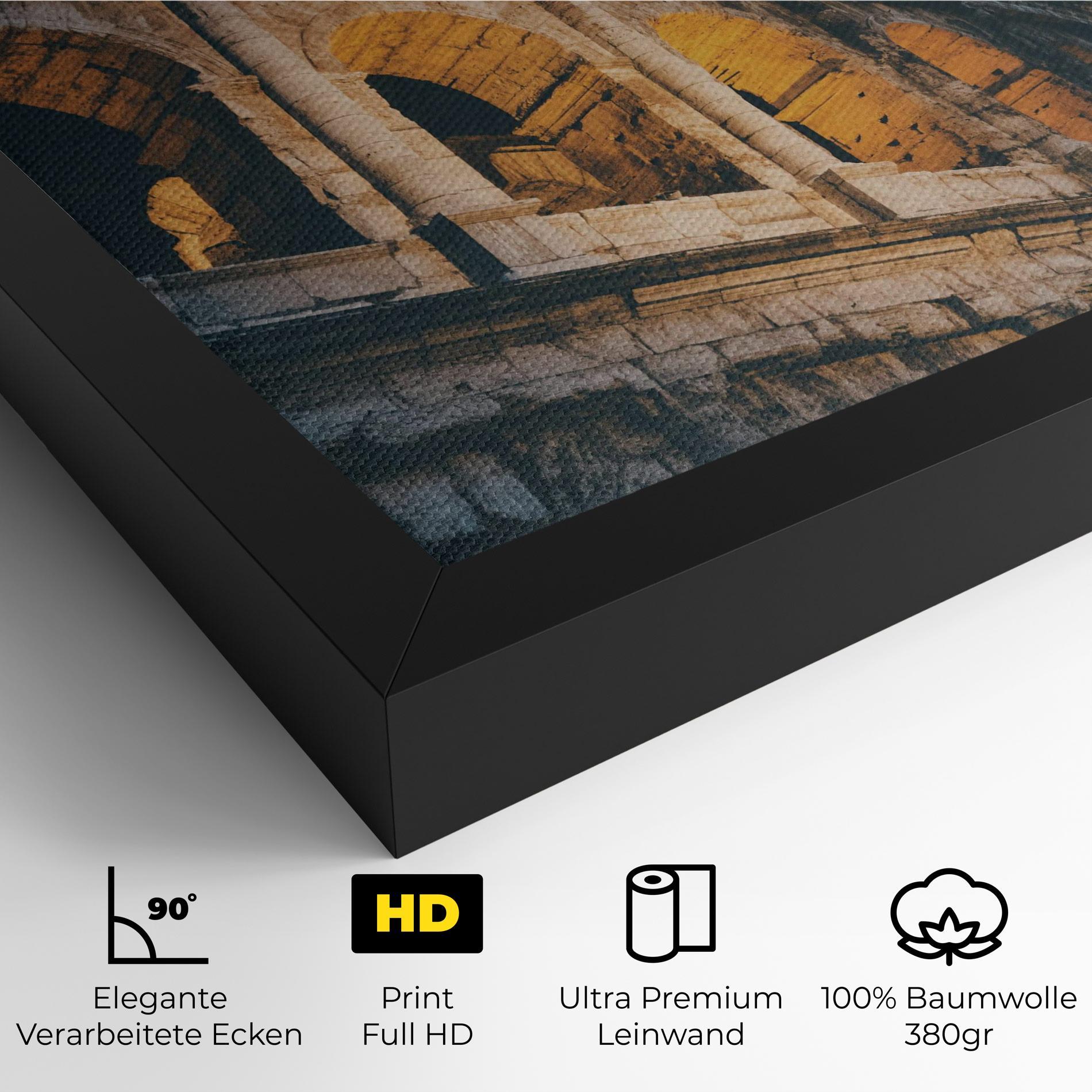 Leinwandbild Shadow Colosseum mockup 4