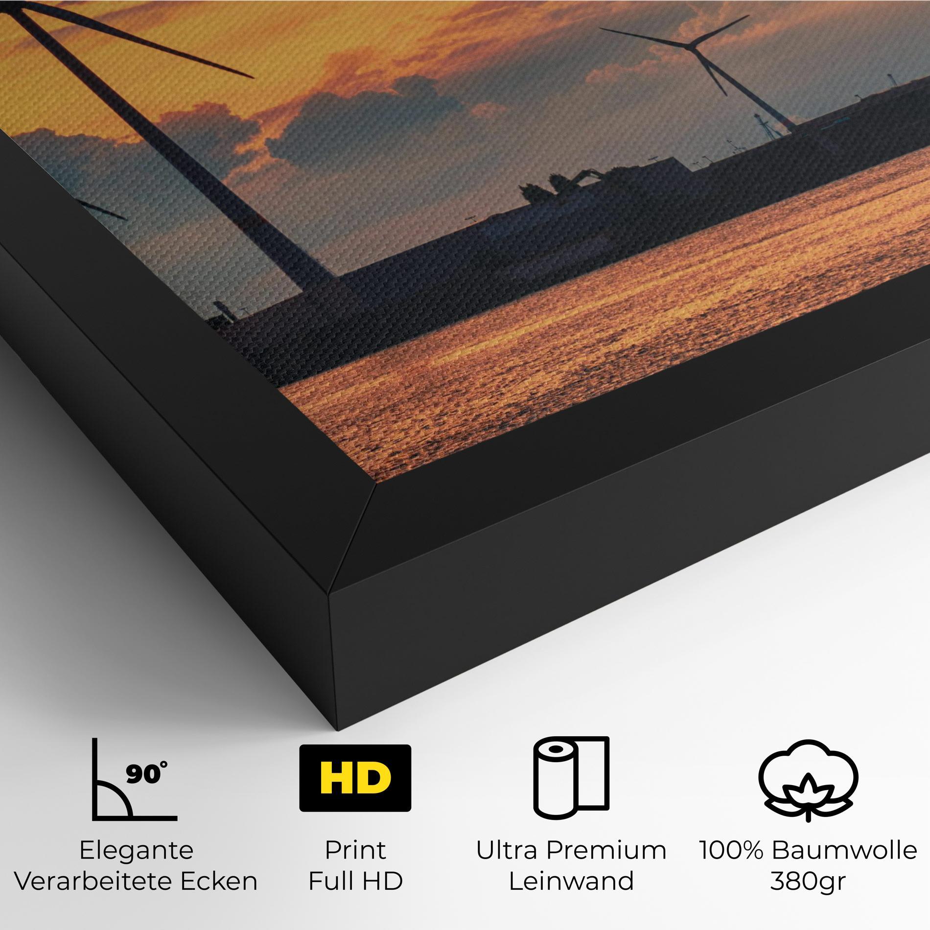 Leinwandbild Sunset Belgium mockup 4