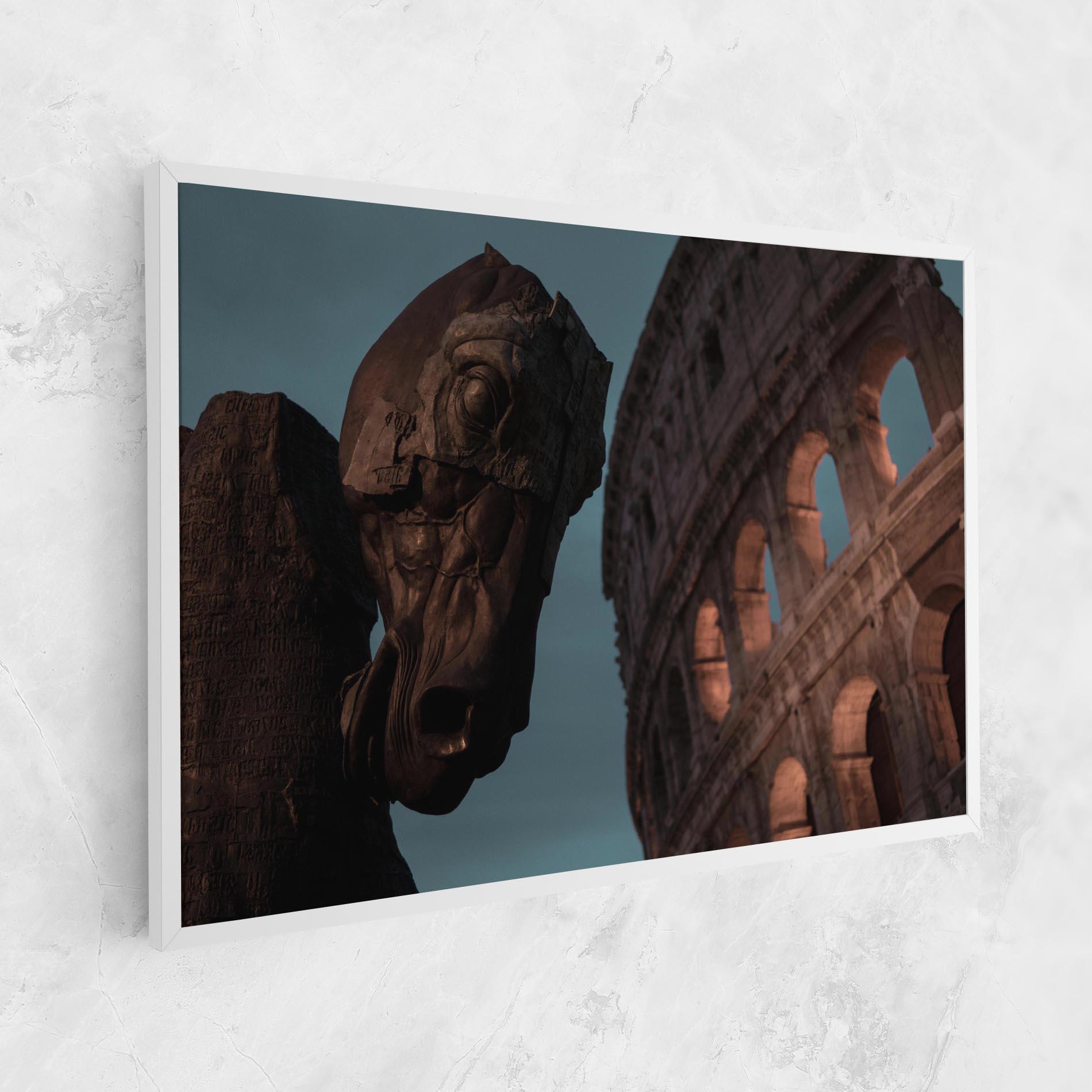 Leinwandbild Colosseum Horse mockup 1