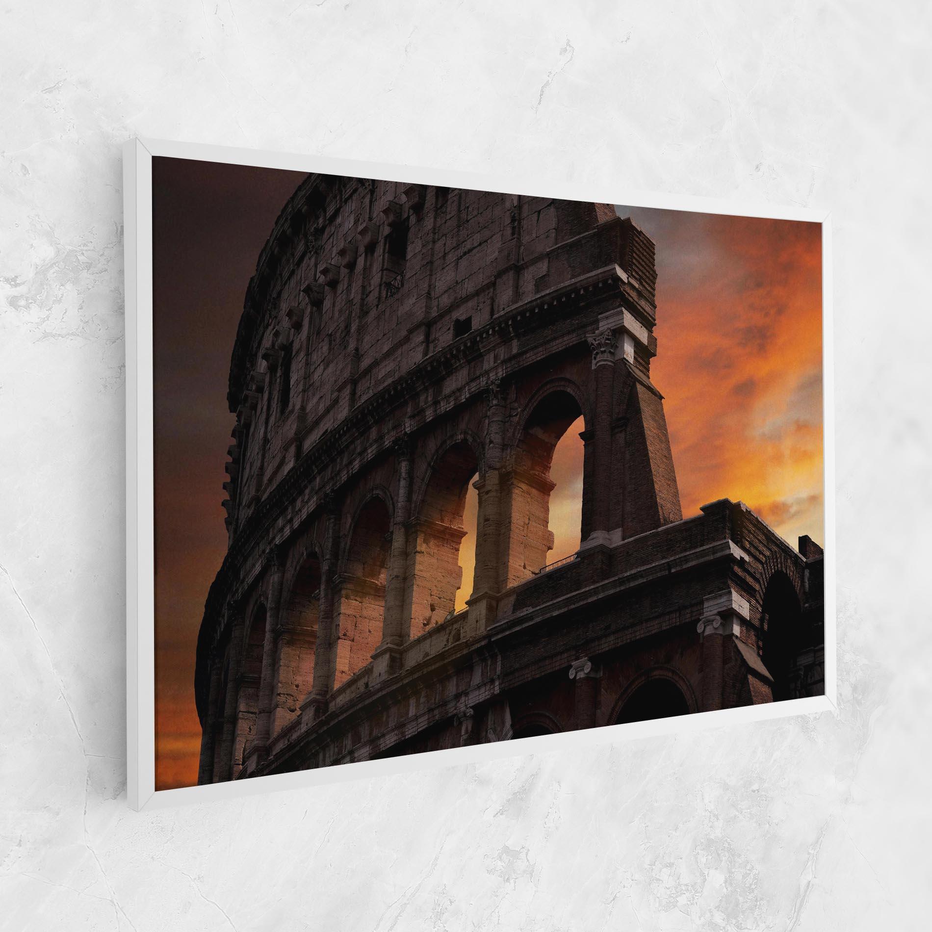 Leinwandbild Colosseum Sunset mockup 1