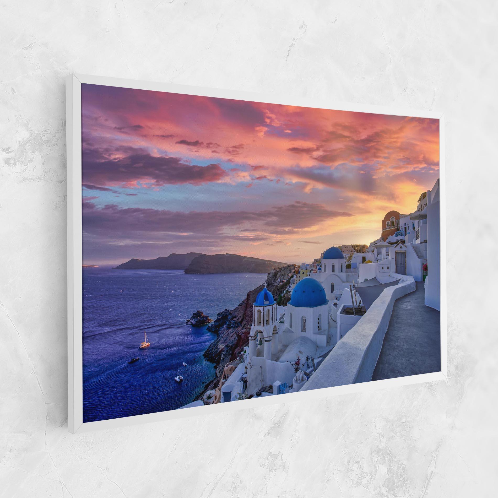 Leinwandbild Santorini View mockup 1