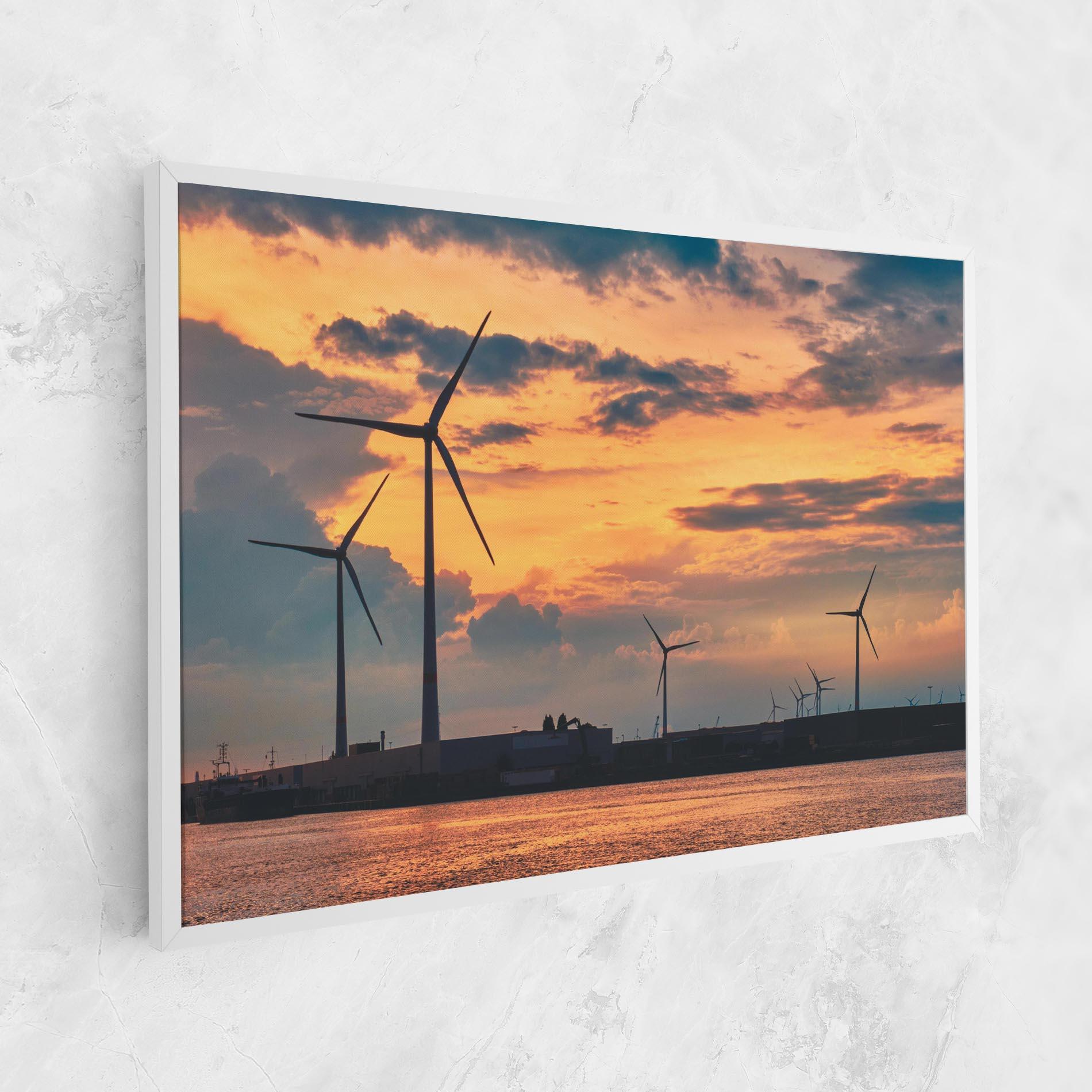 Leinwandbild Sunset Belgium mockup 1