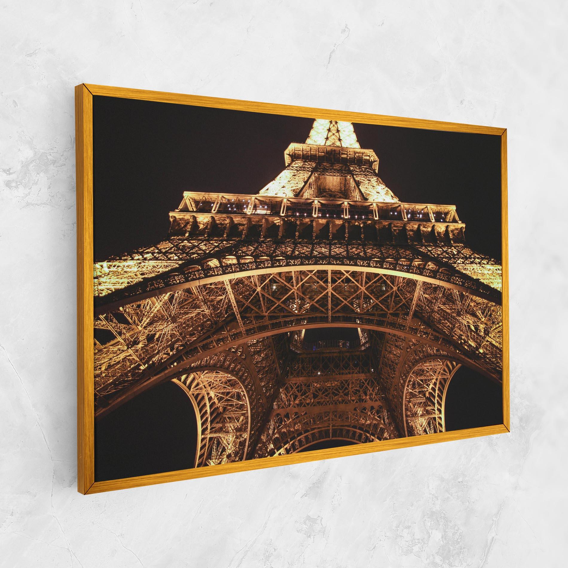 Leinwandbild Eiffel Tower At Night mockup 1