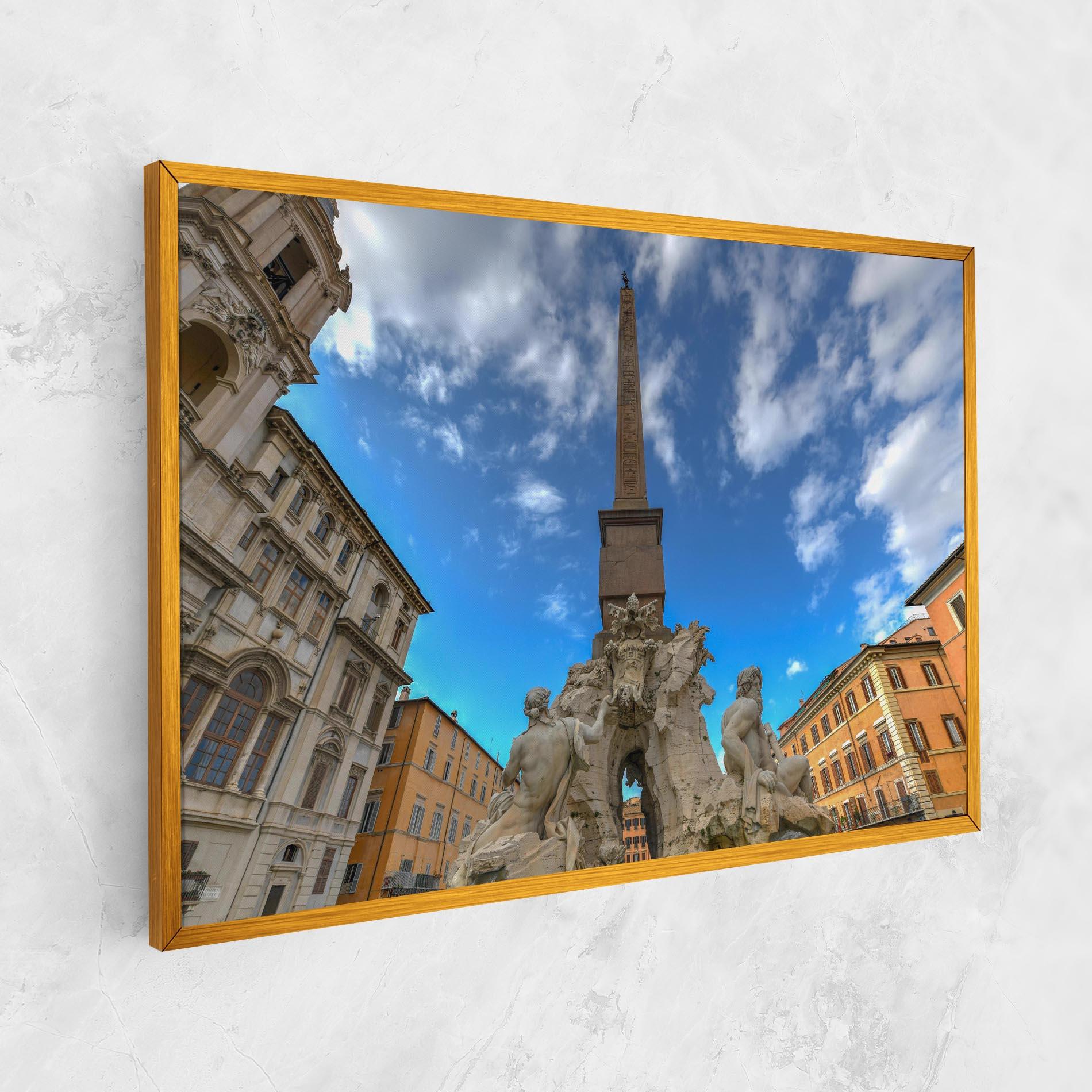 Leinwandbild Piazza Navona Italy mockup 1