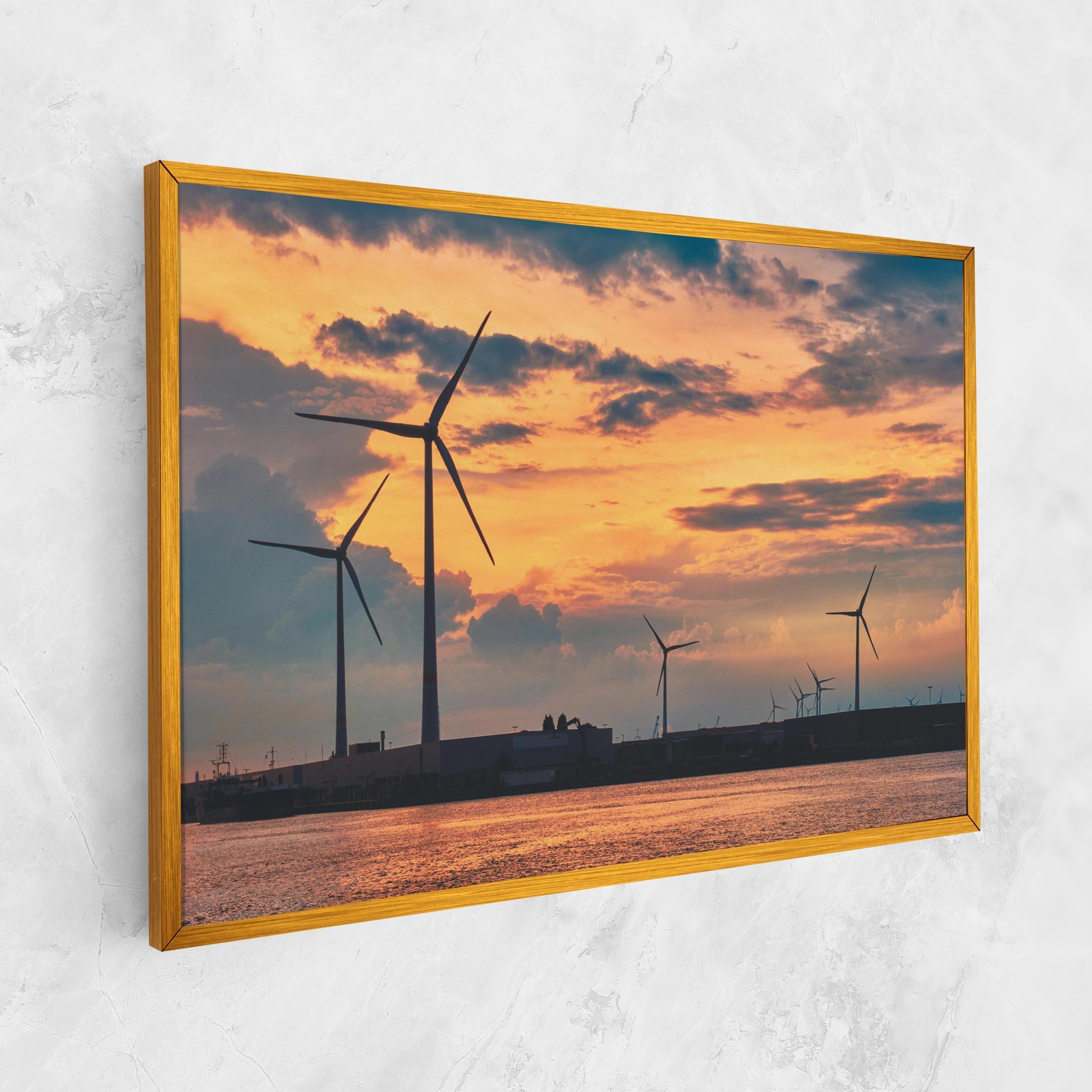 Leinwandbild Sunset Belgium mockup 1