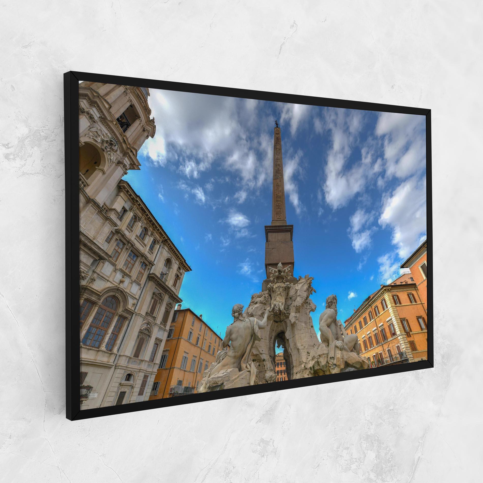 Leinwandbild Piazza Navona Italy mockup 1