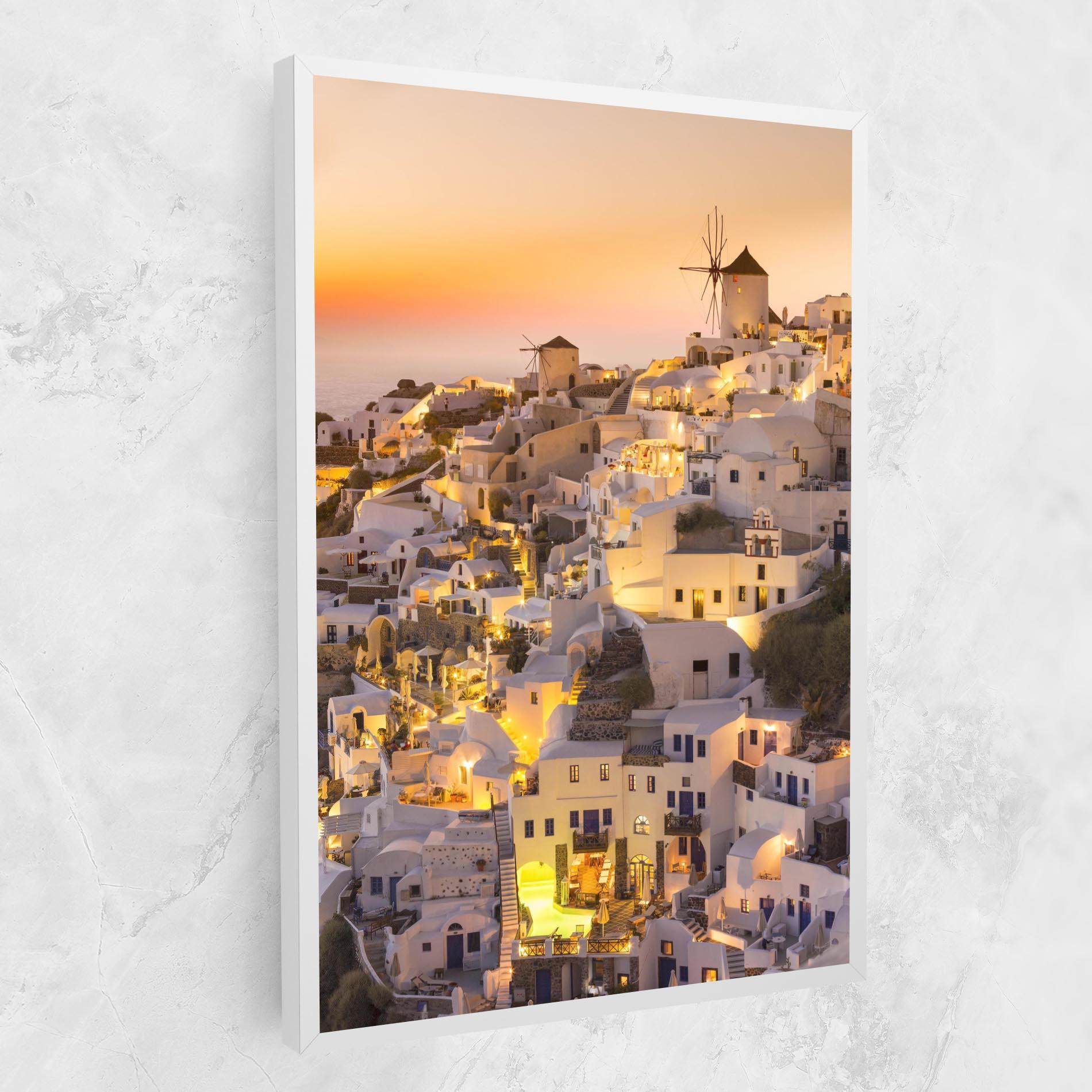 Leinwandbild Santorini Greece mockup 1