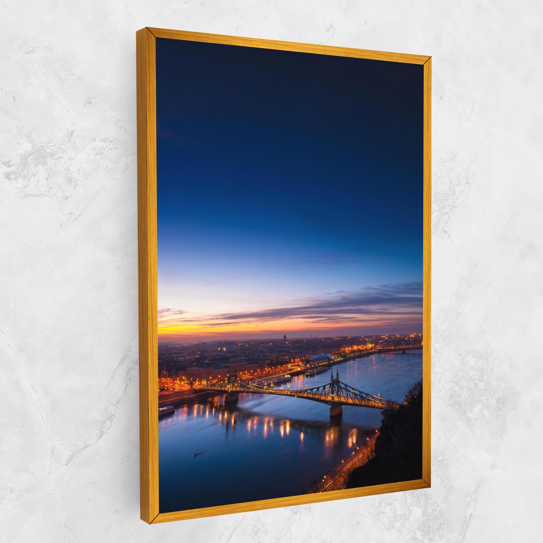 Leinwandbild Budapest Sunset mockup 1