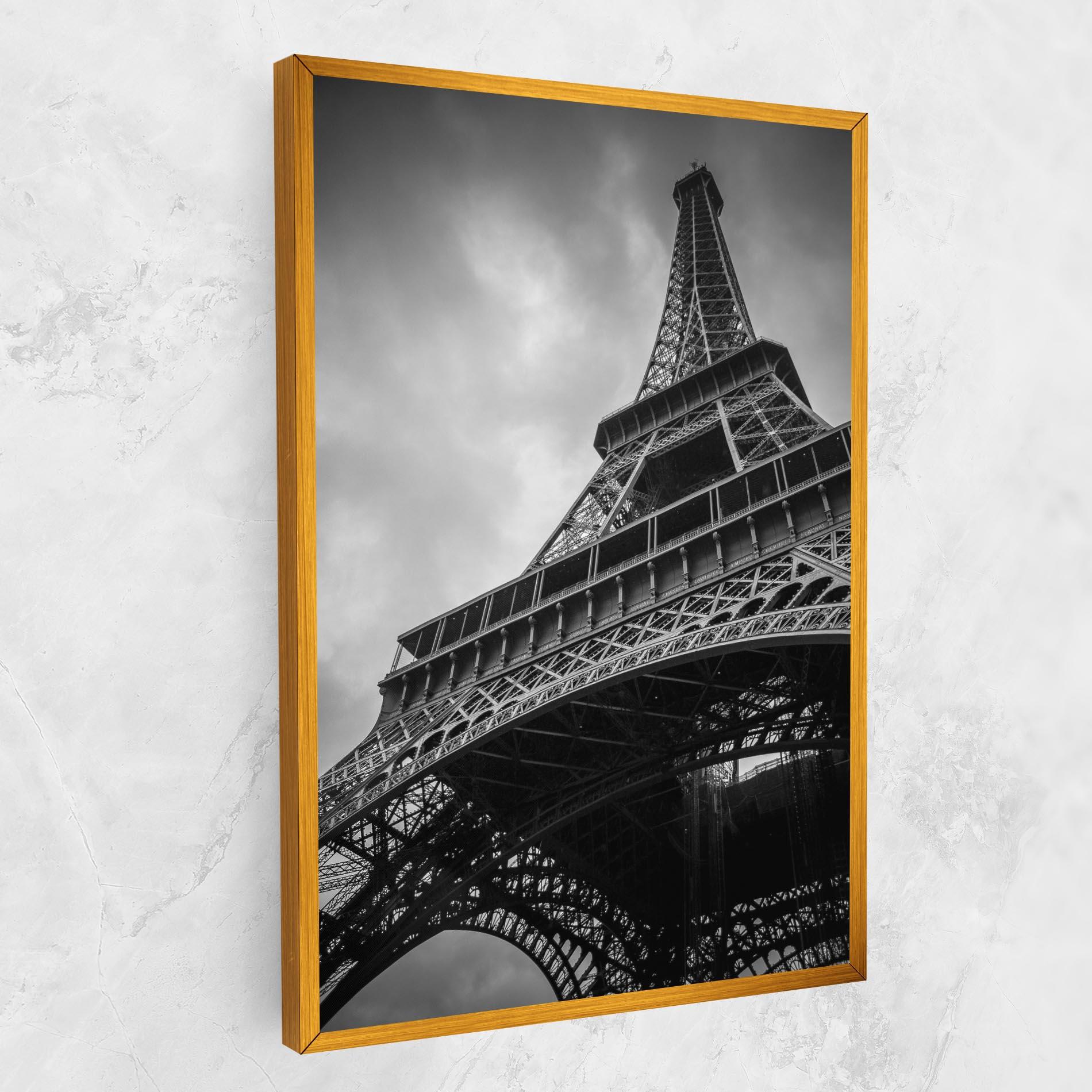 Leinwandbild Eiffel Grey Tower mockup 1