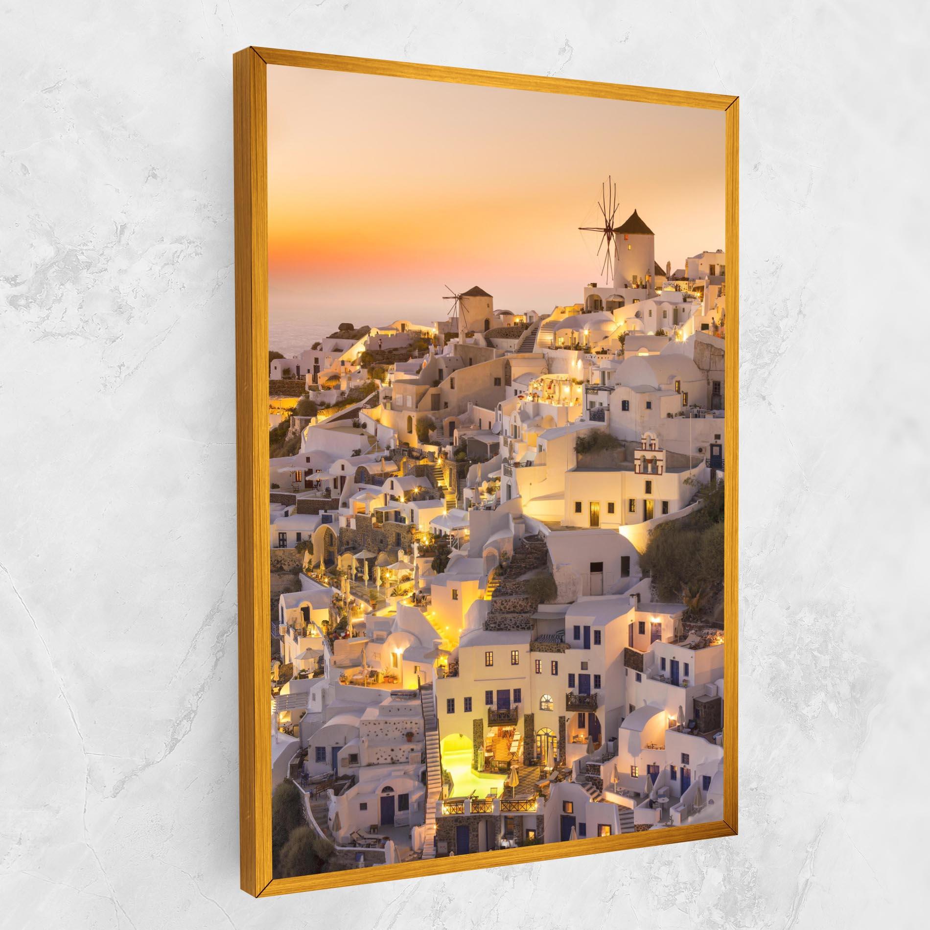 Leinwandbild Santorini Greece mockup 1