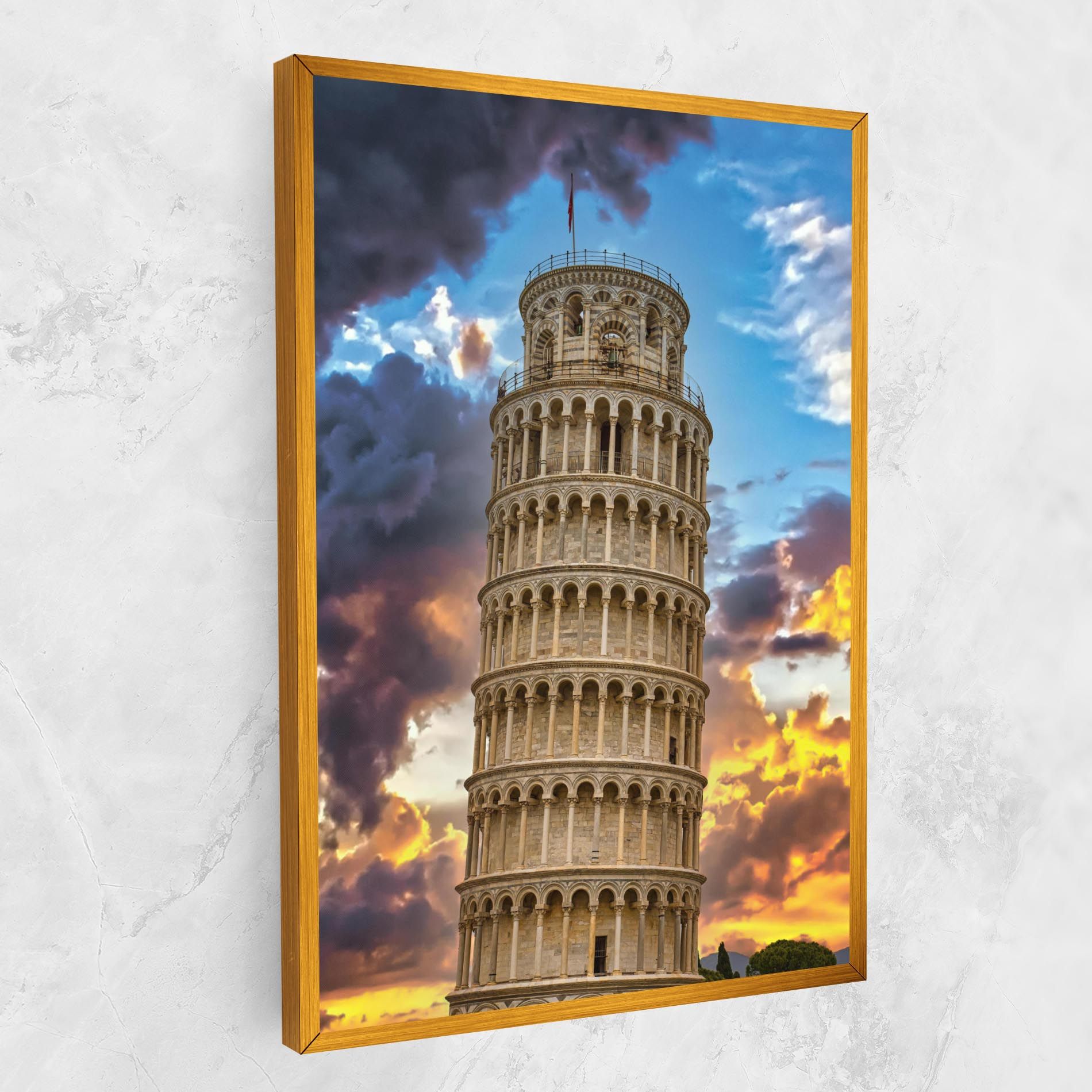 Tower Of Pisa Sunset mockup 1