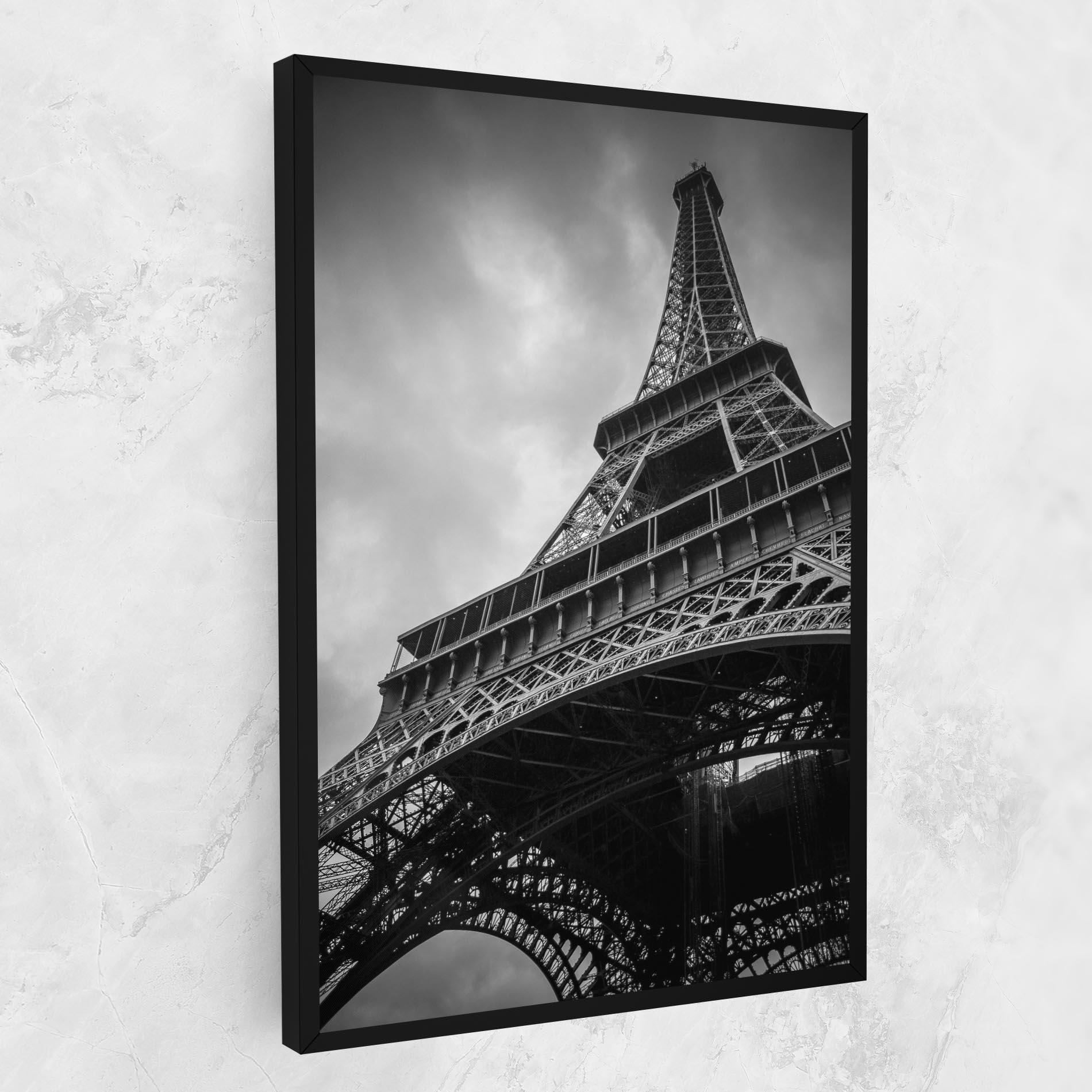 Leinwandbild Eiffel Grey Tower mockup 1