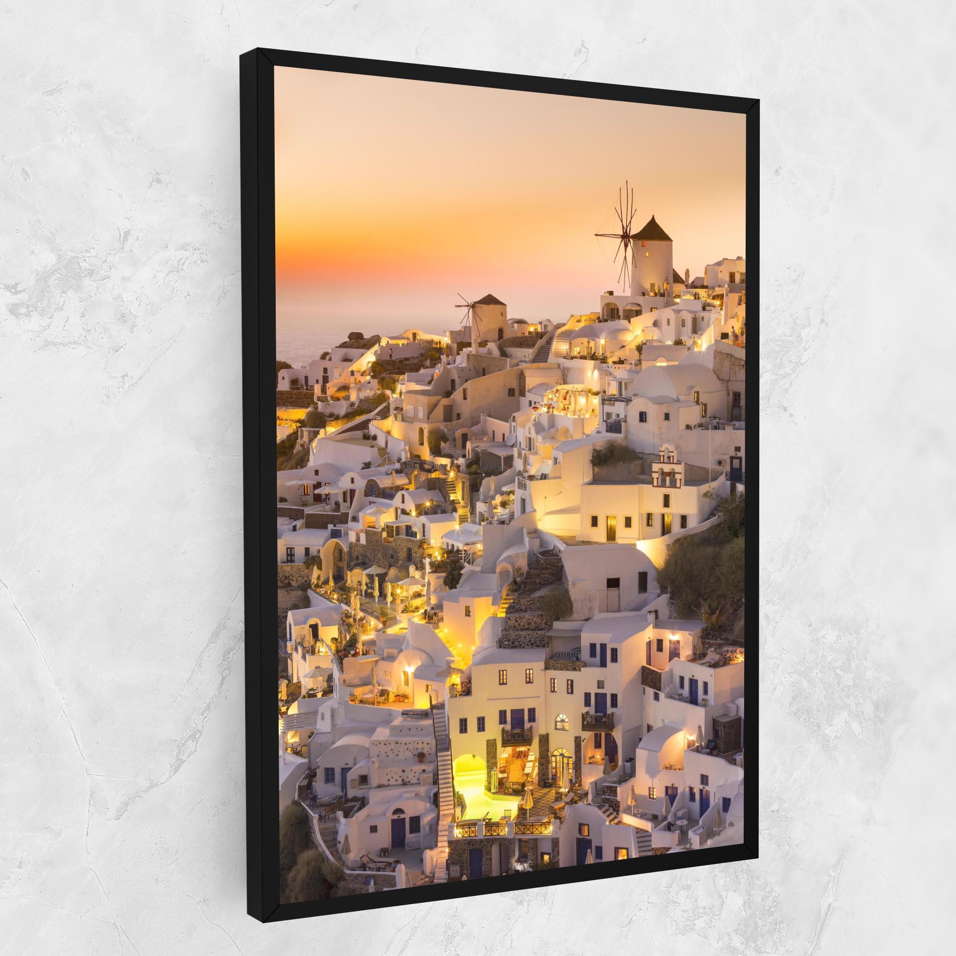 Leinwandbild Santorini Greece mockup 1