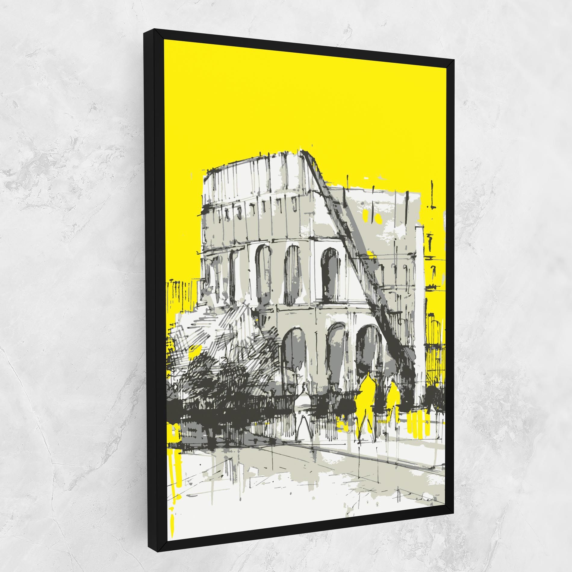 Yellow Colosseum mockup 1
