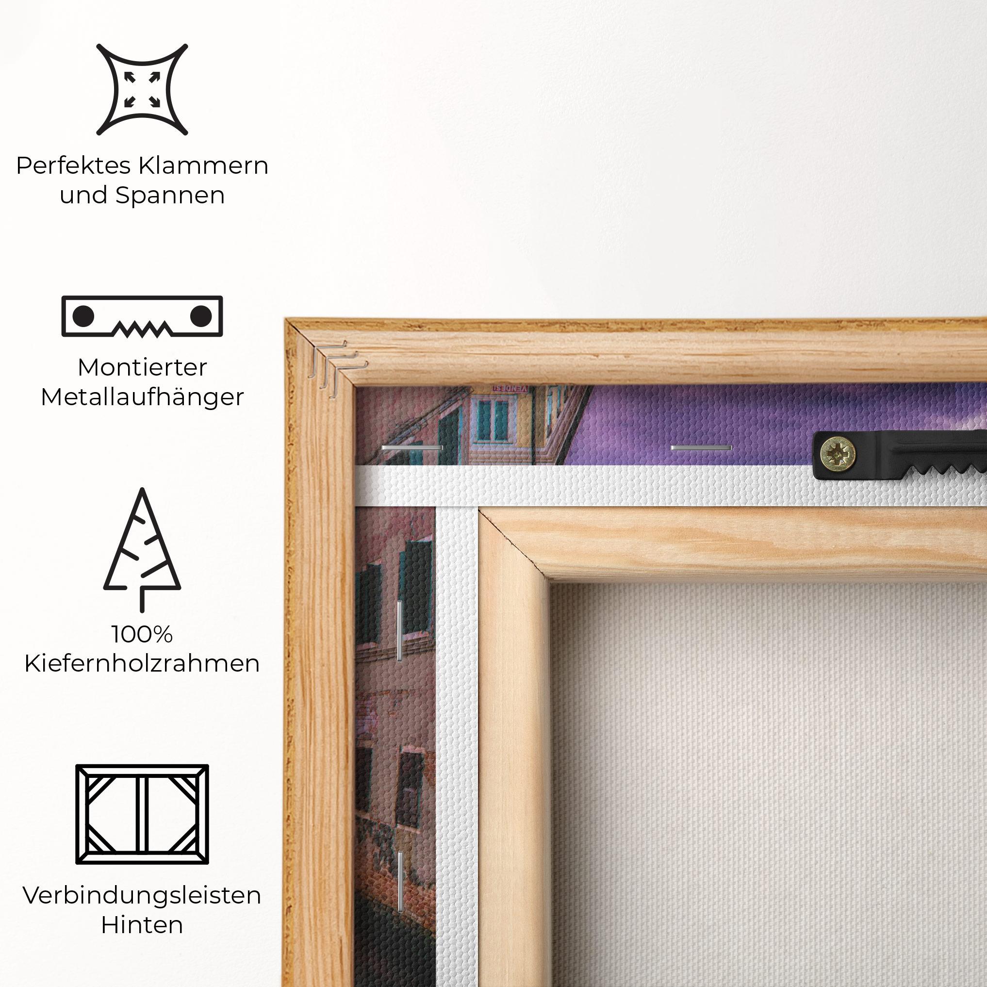 Leinwandbild Purple Light Venecia mockup 5