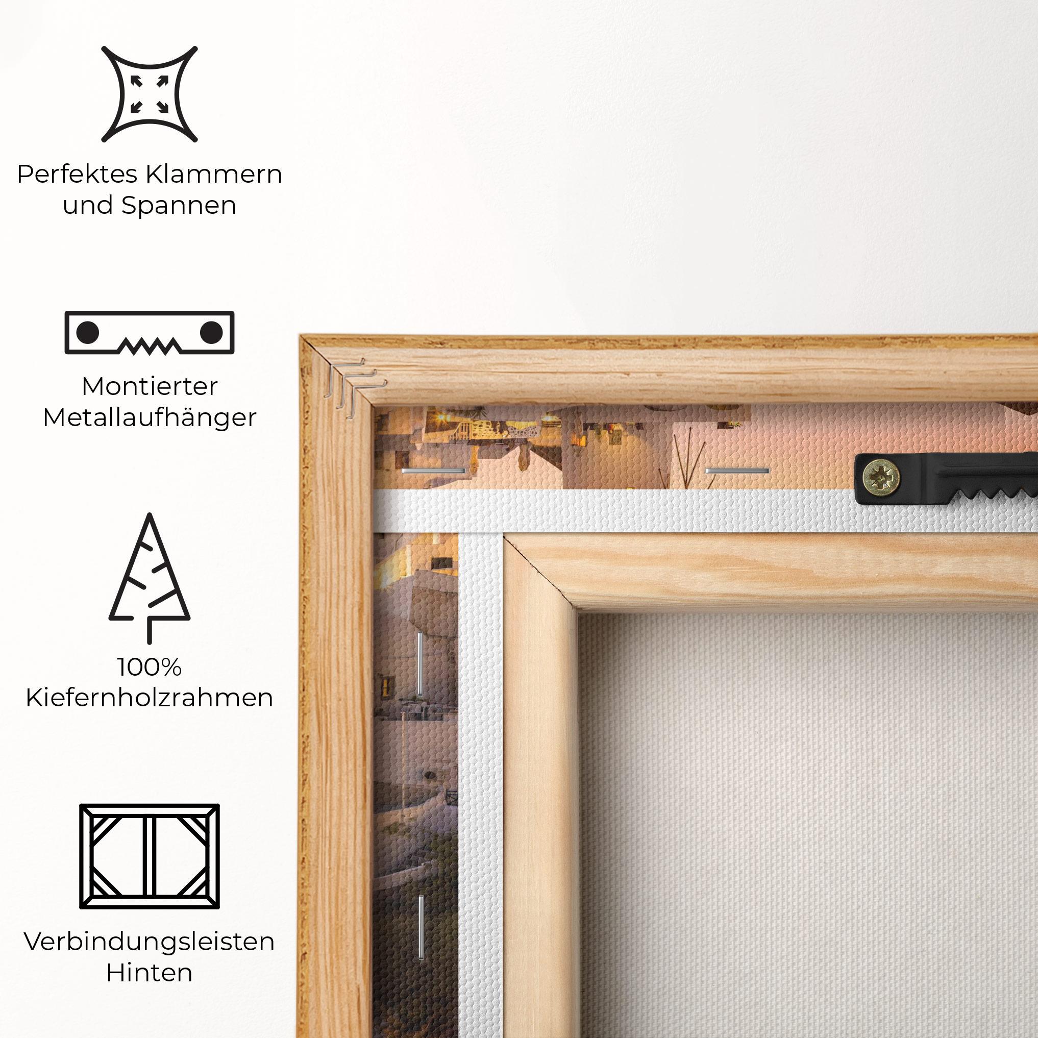 Leinwandbild Santorini Greece mockup 5