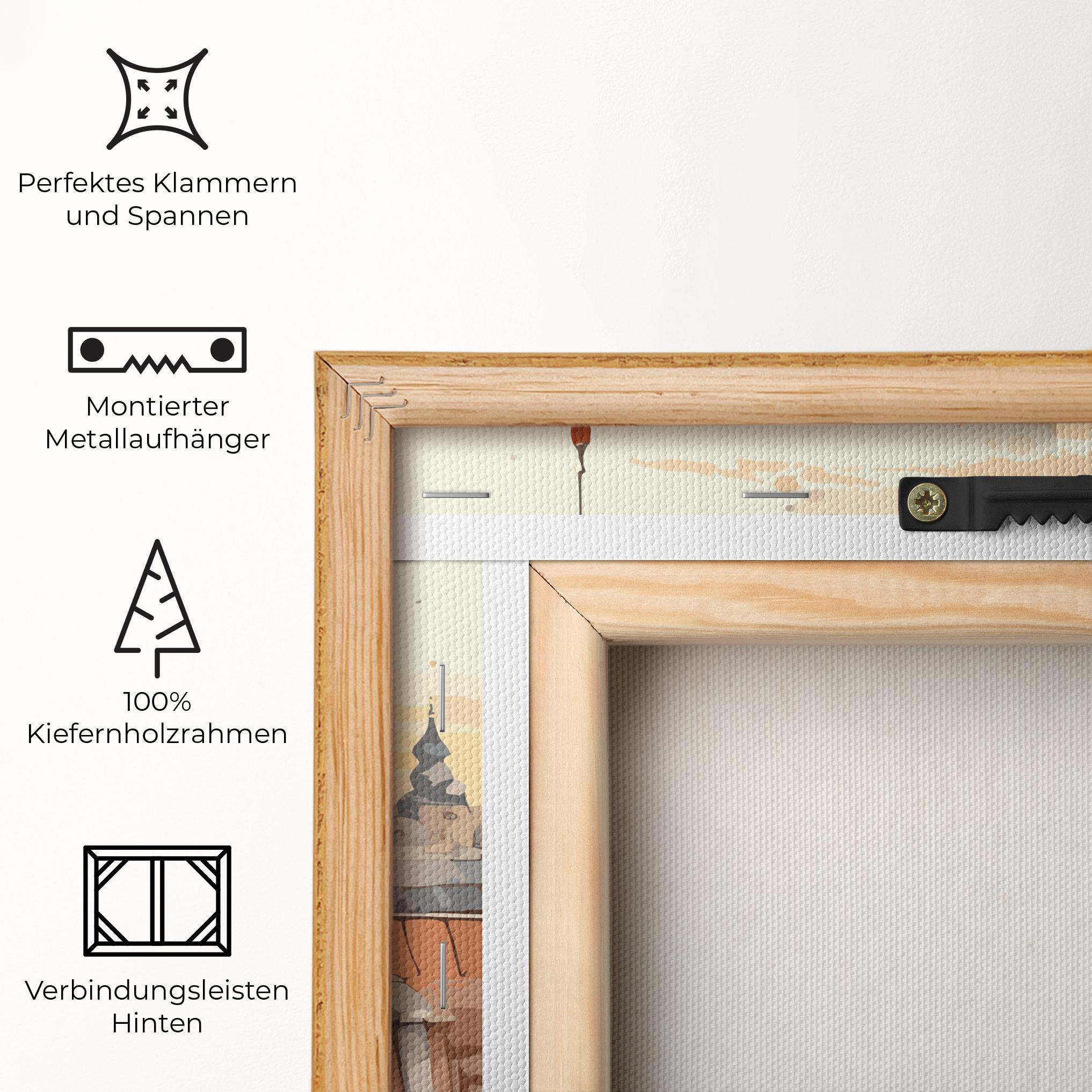 Leinwandbild Window City View mockup 5