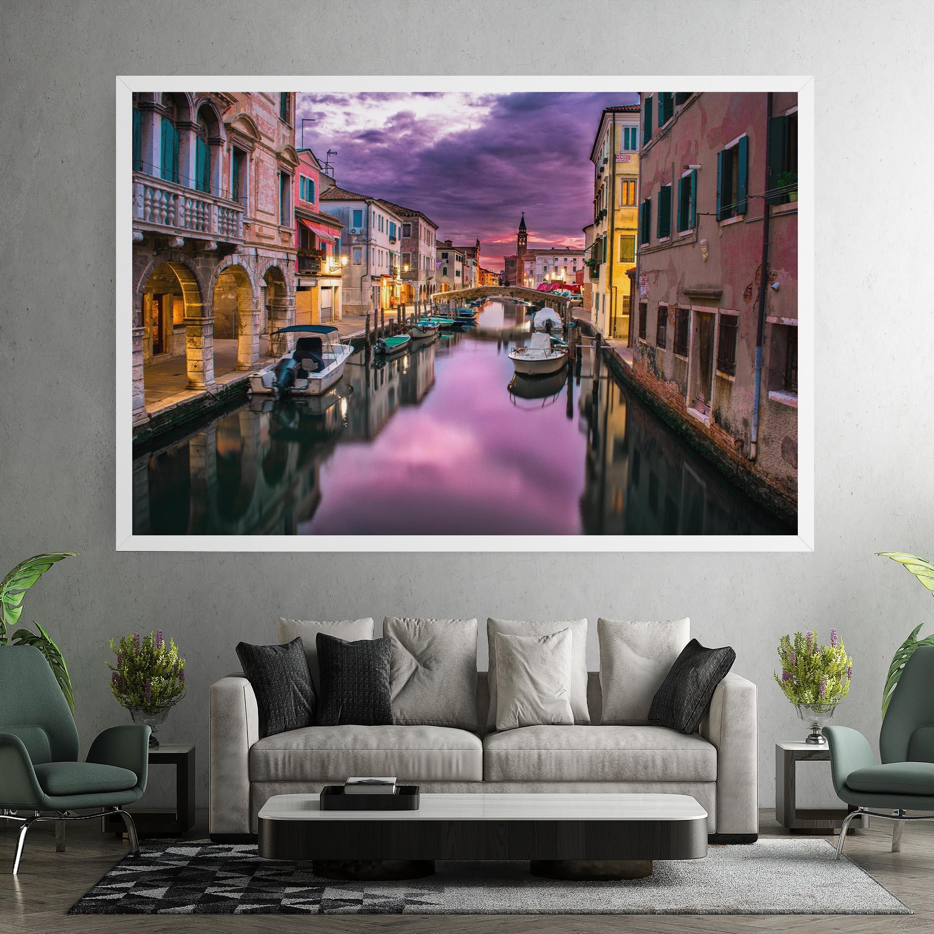 Leinwandbild Purple Light Venecia mockup 7