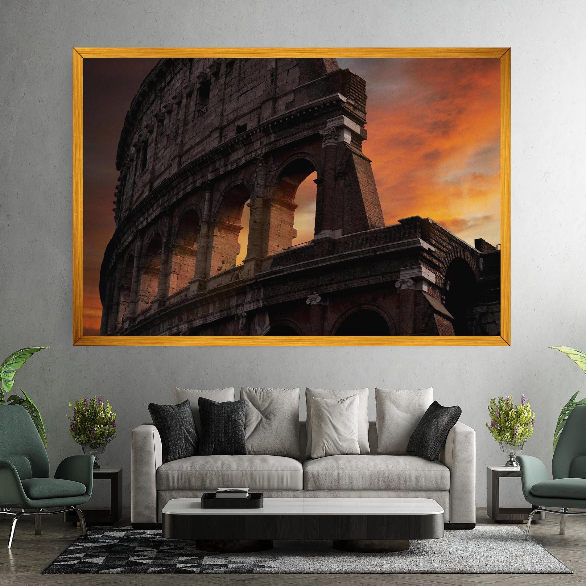 Leinwandbild Colosseum Sunset mockup 7