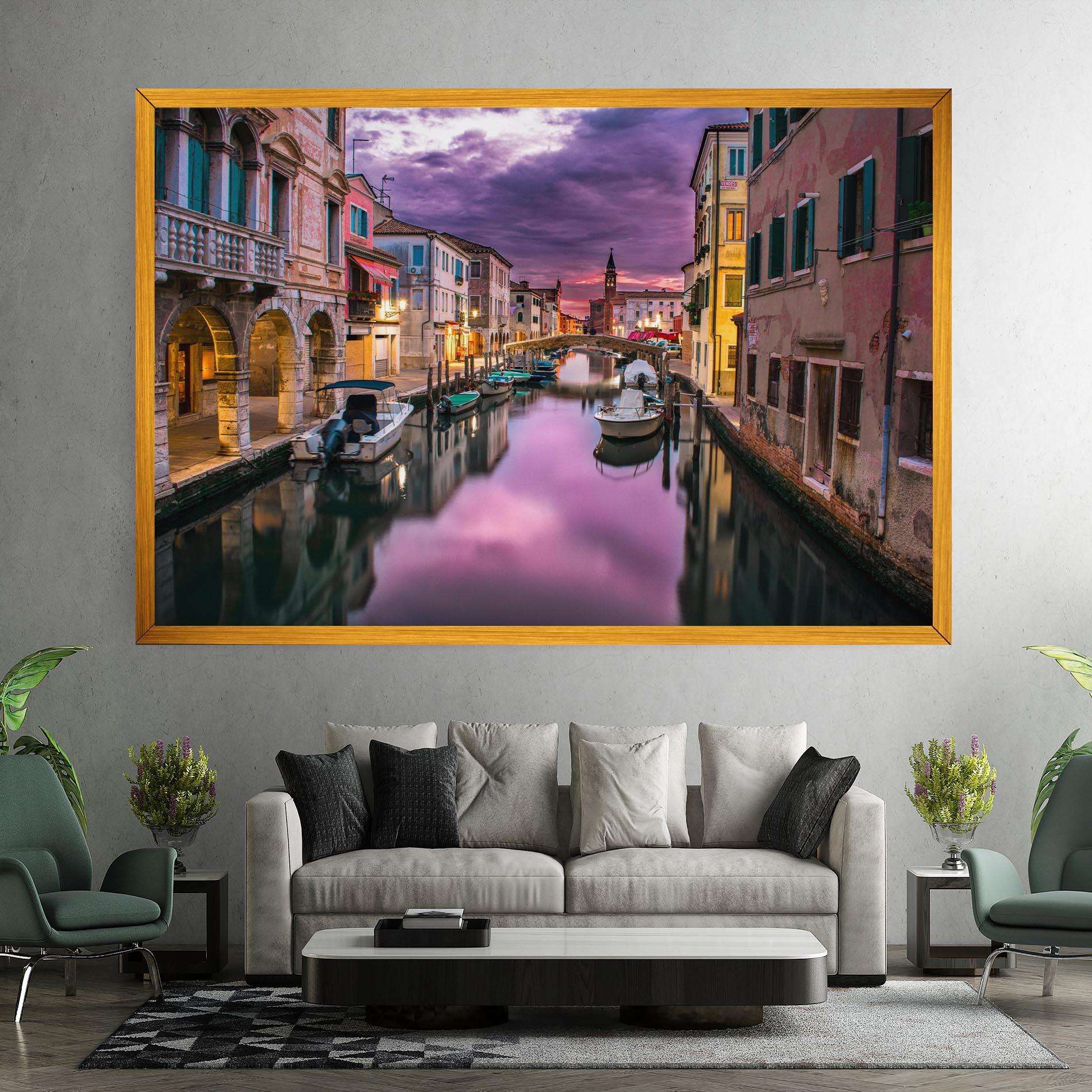 Leinwandbild Purple Light Venecia mockup 7