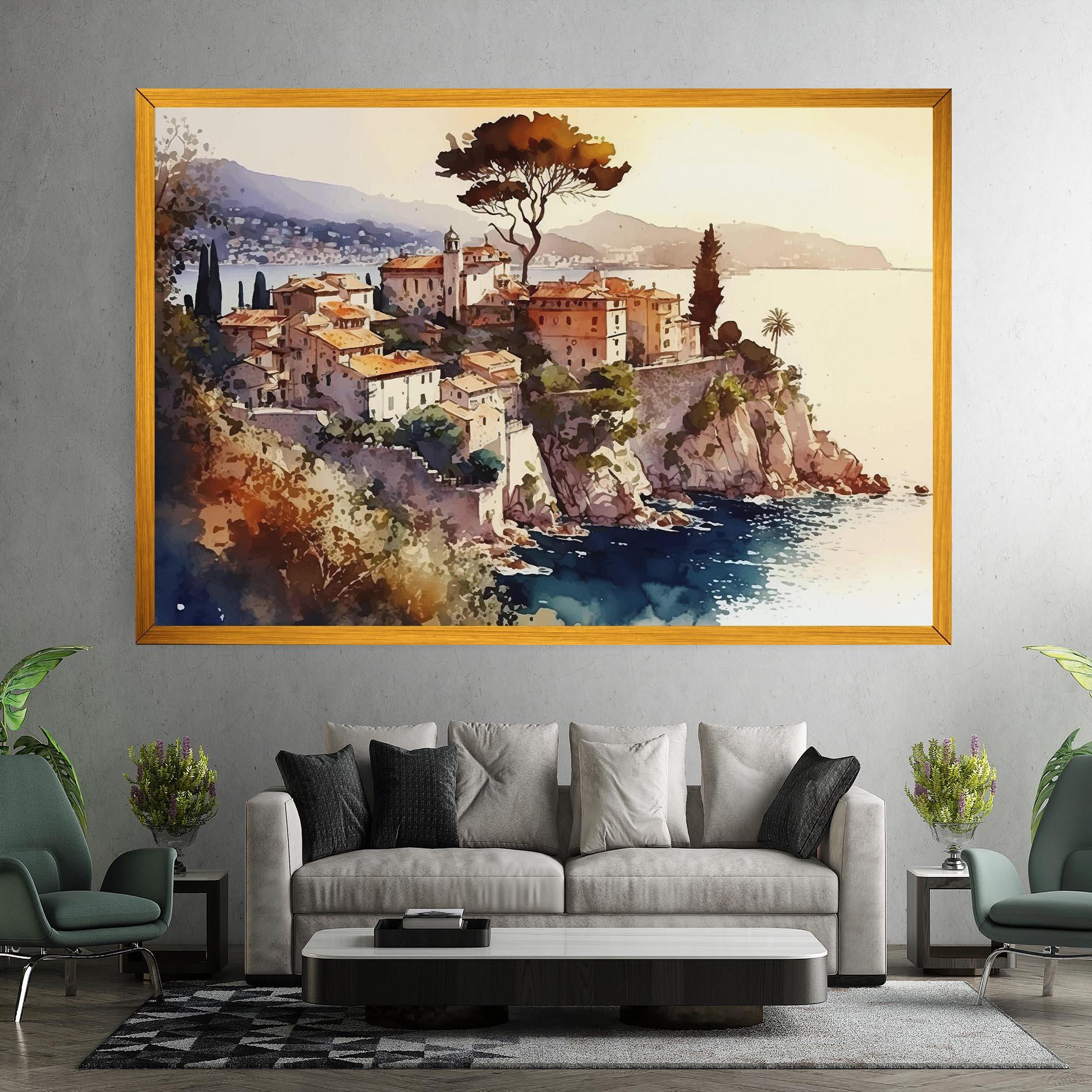 Leinwandbild Stunning View Painting mockup 7