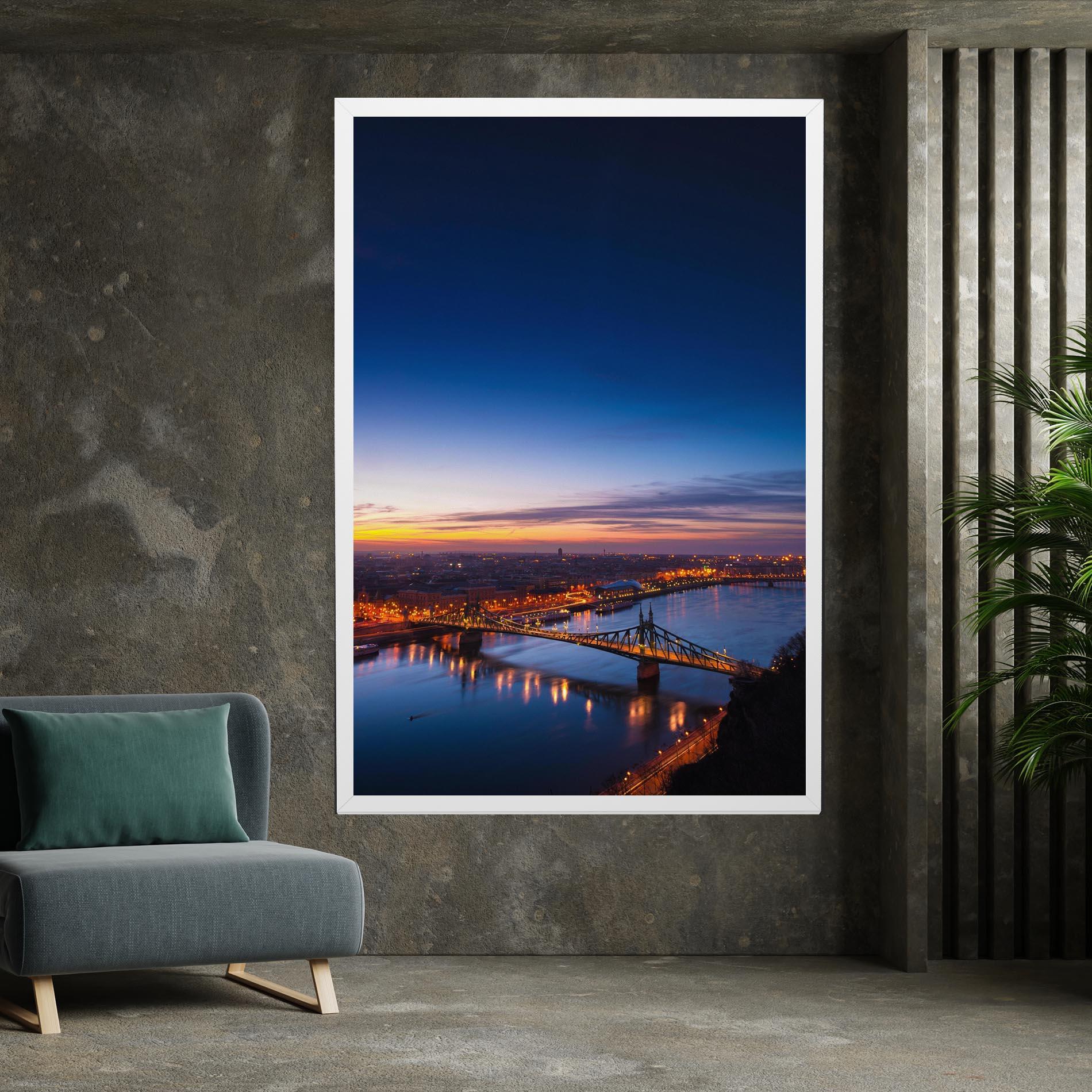 Leinwandbild Budapest Sunset mockup 7