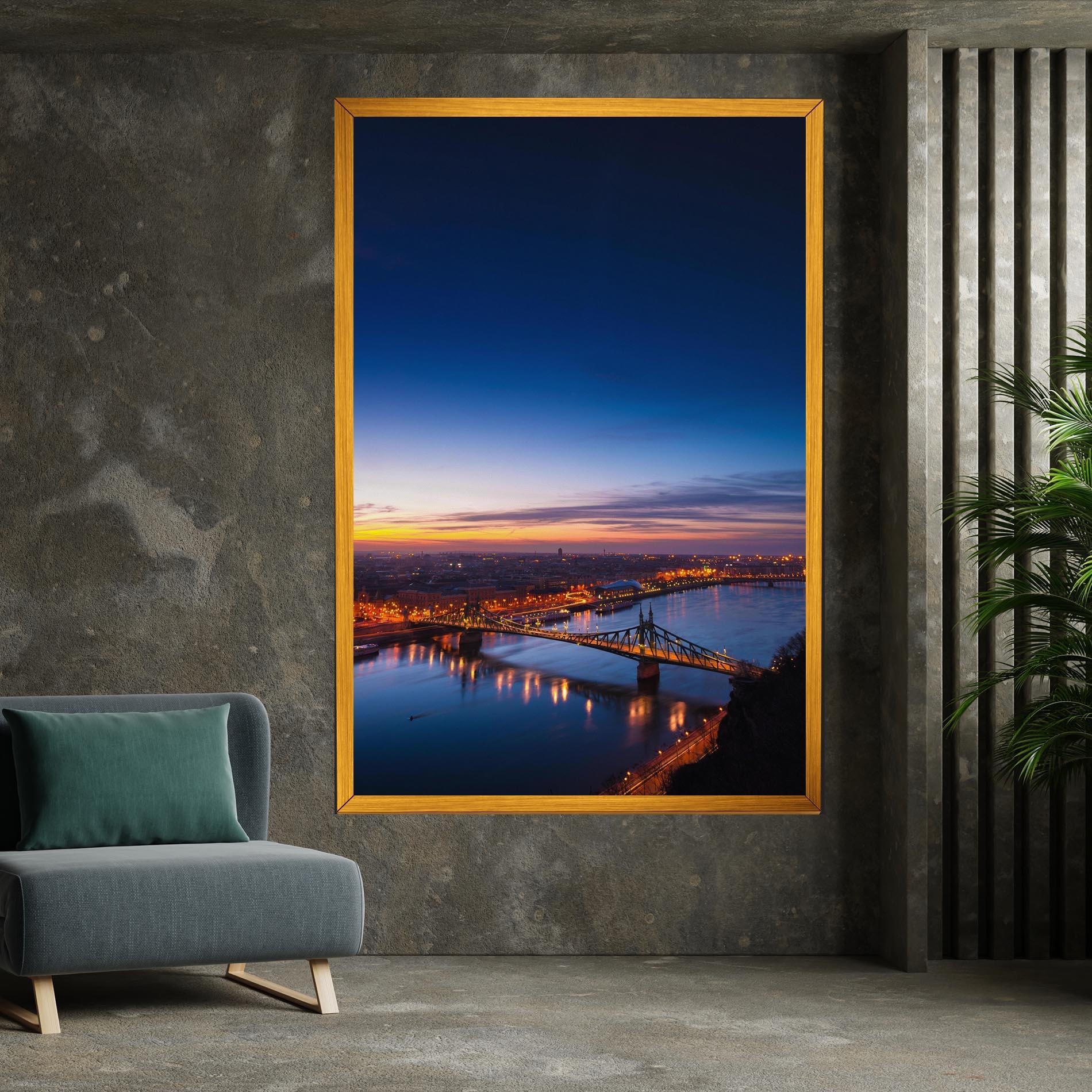 Leinwandbild Budapest Sunset mockup 7
