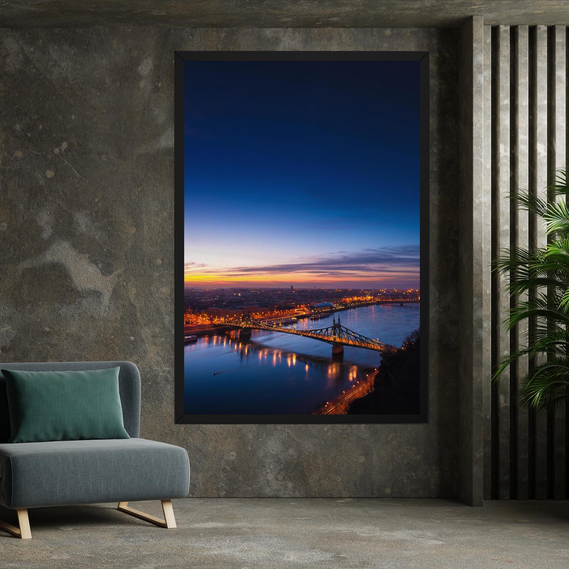 Leinwandbild Budapest Sunset mockup 7