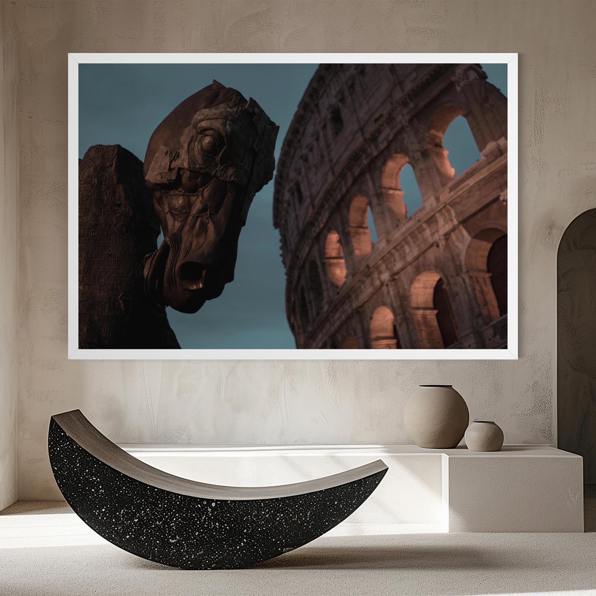 Leinwandbild Colosseum Horse mockup 8