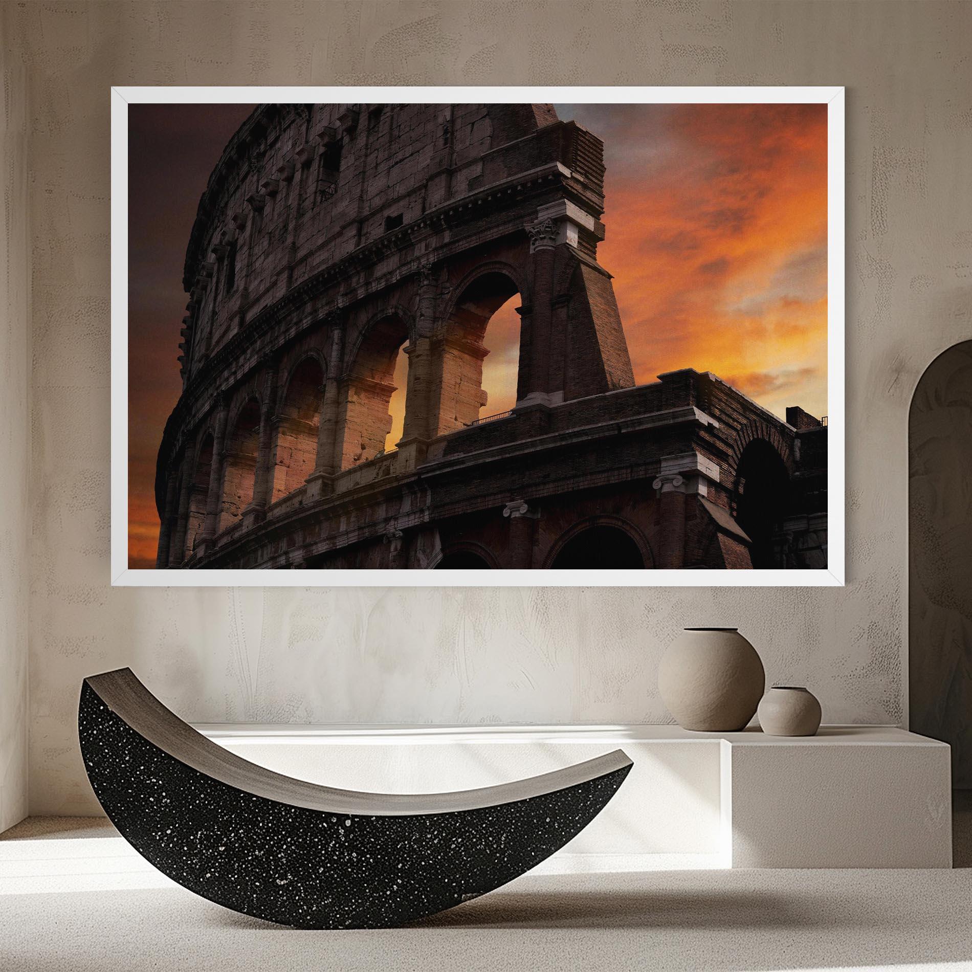 Leinwandbild Colosseum Sunset mockup 8
