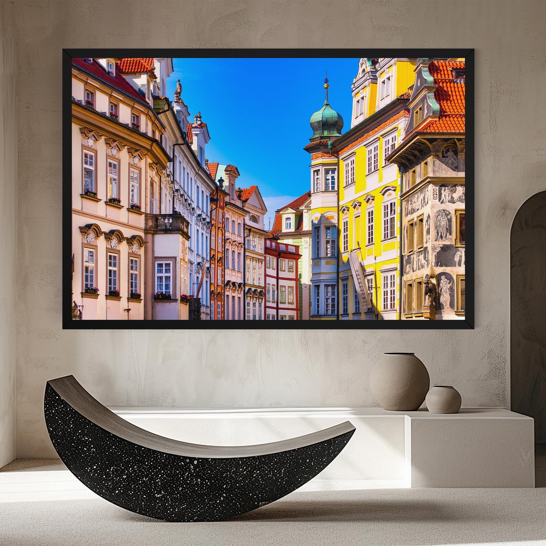 Leinwandbild Prague Buildings mockup 8
