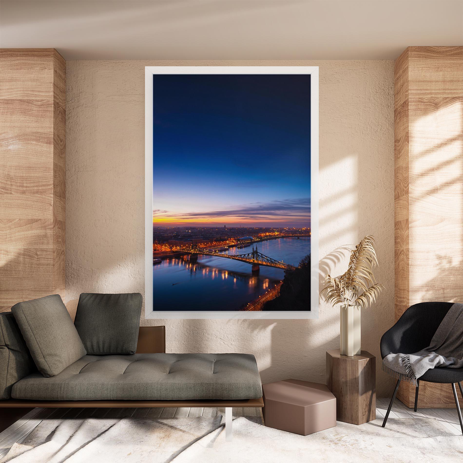 Leinwandbild Budapest Sunset mockup 8