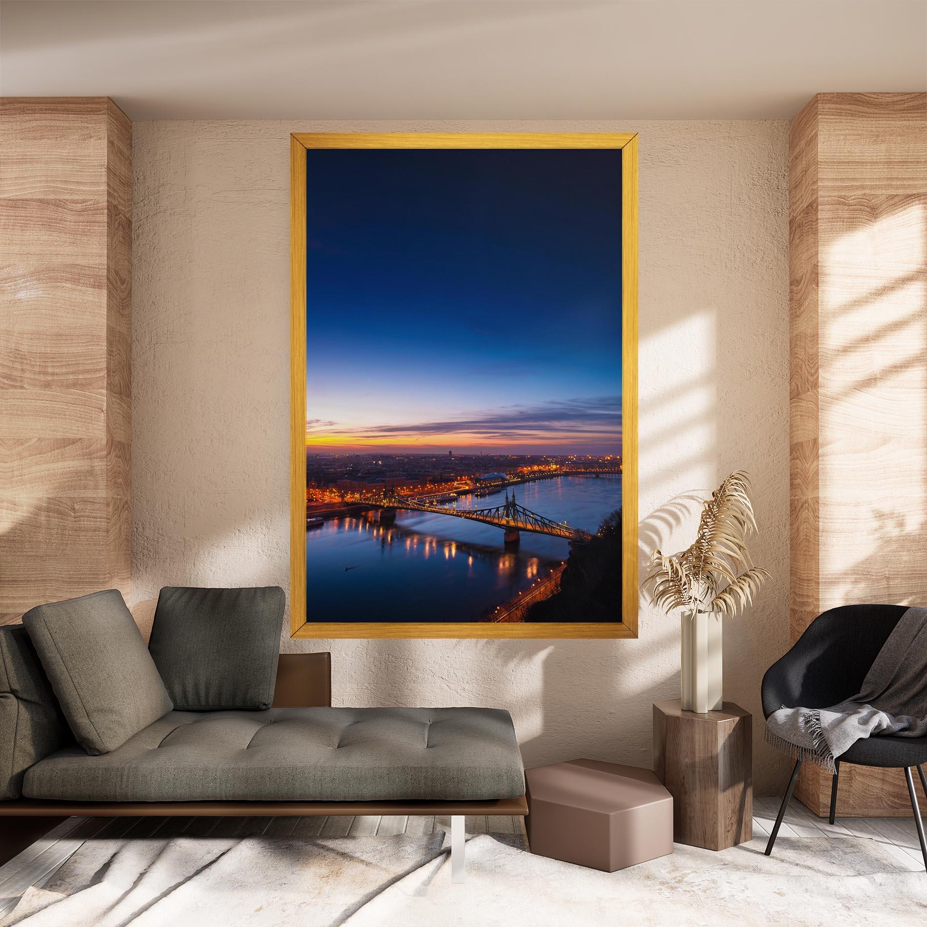 Leinwandbild Budapest Sunset mockup 8