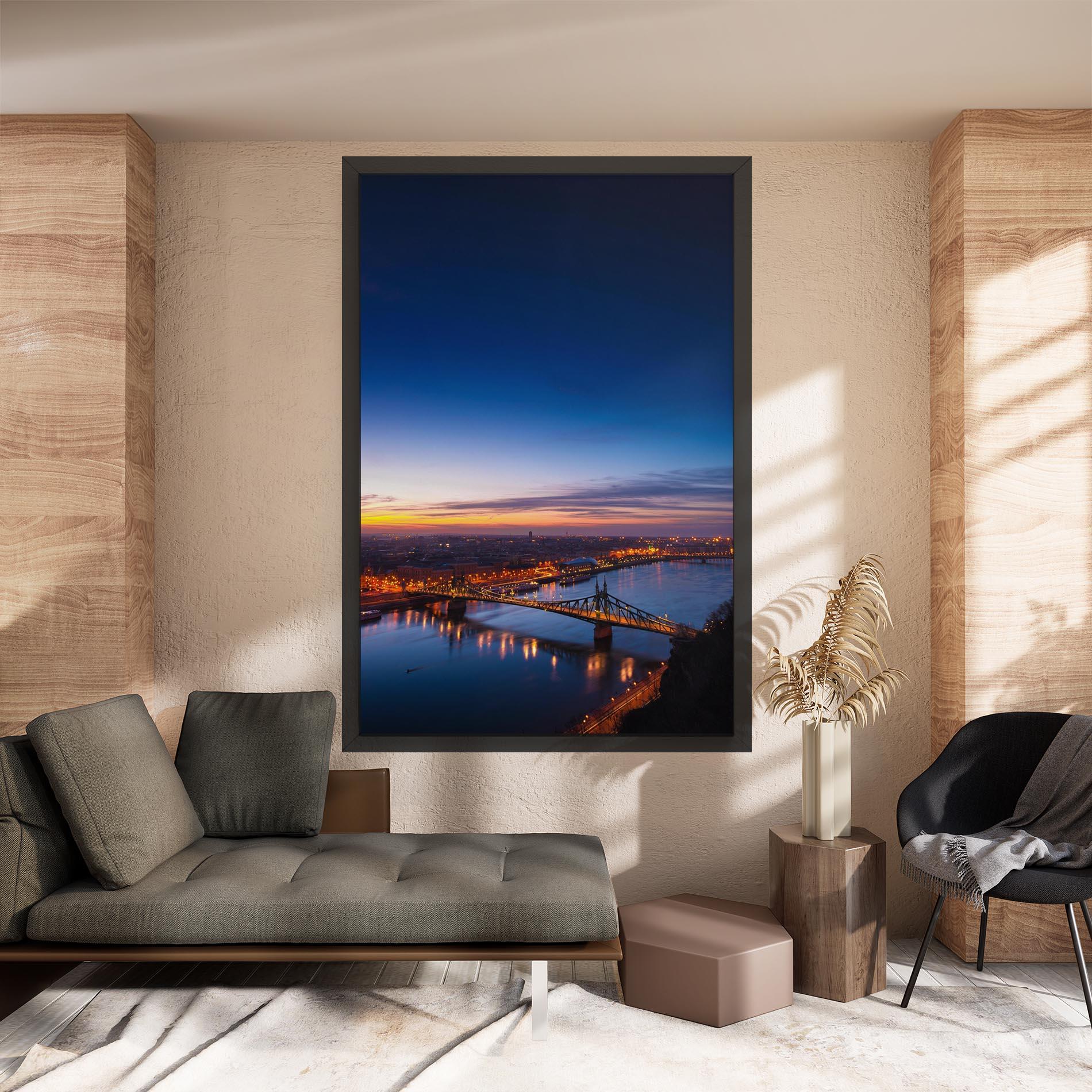 Leinwandbild Budapest Sunset mockup 8
