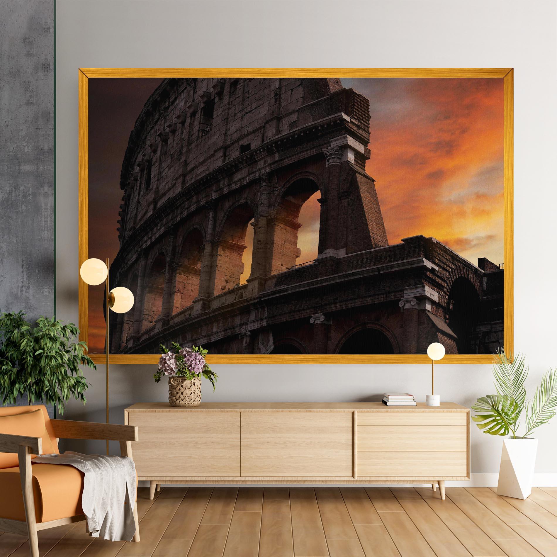 Leinwandbild Colosseum Sunset mockup 9