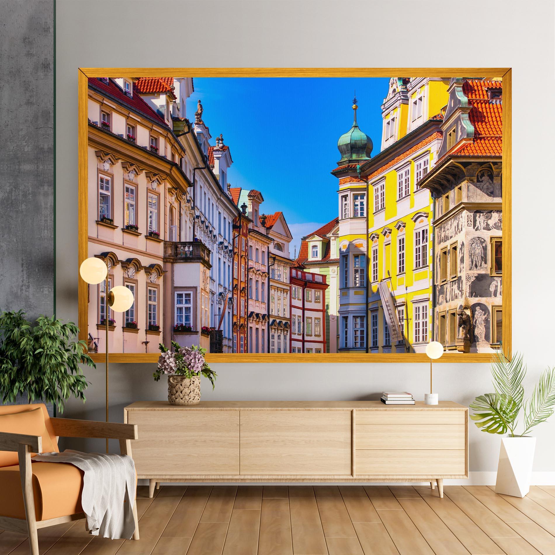 Leinwandbild Prague Buildings mockup 9