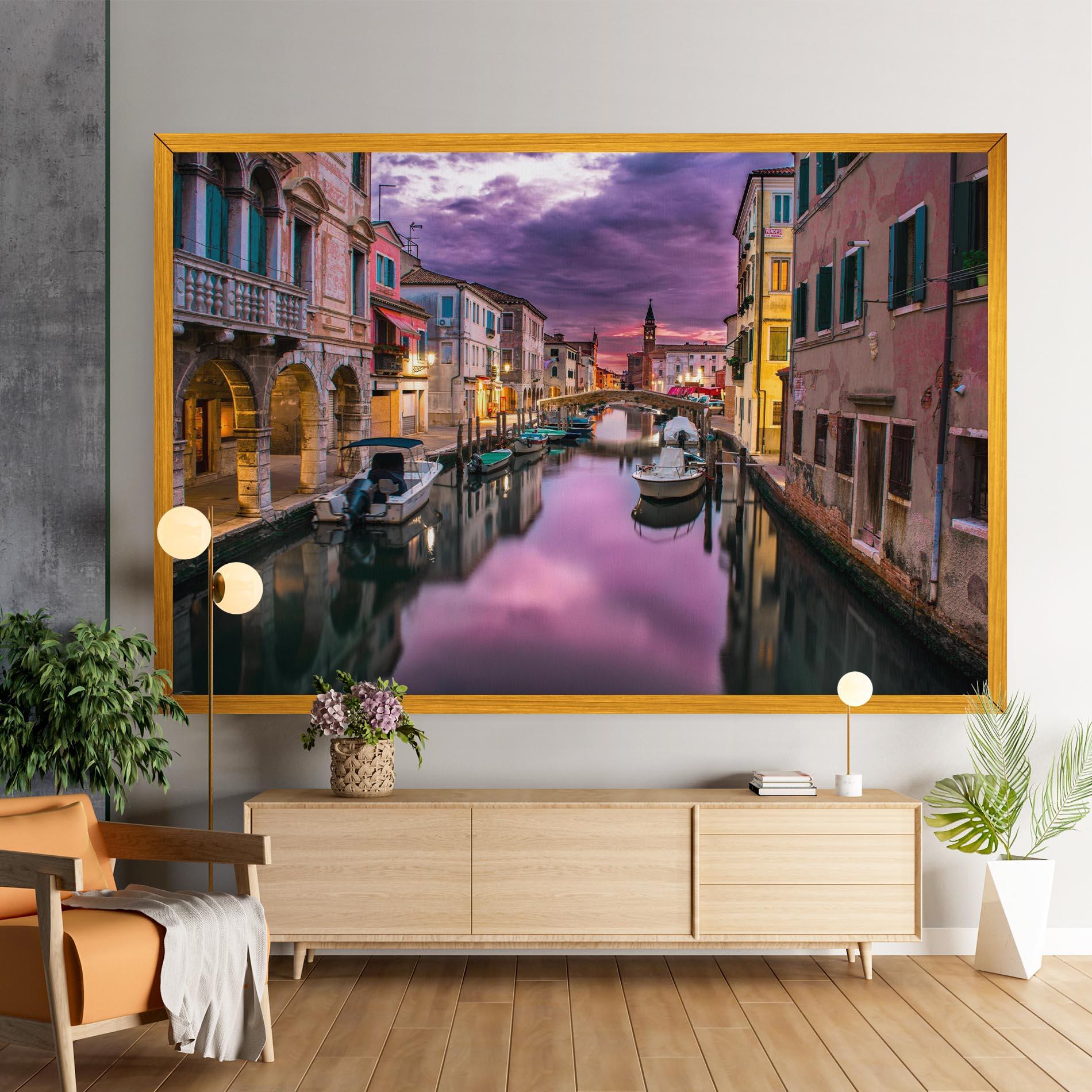 Leinwandbild Purple Light Venecia mockup 9
