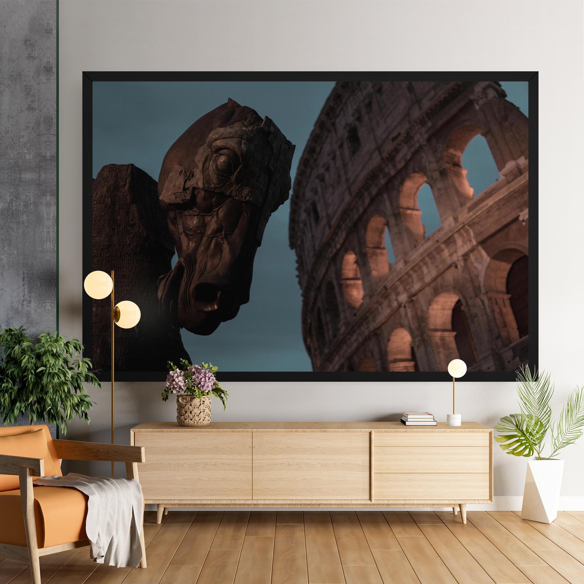 Leinwandbild Colosseum Horse mockup 9