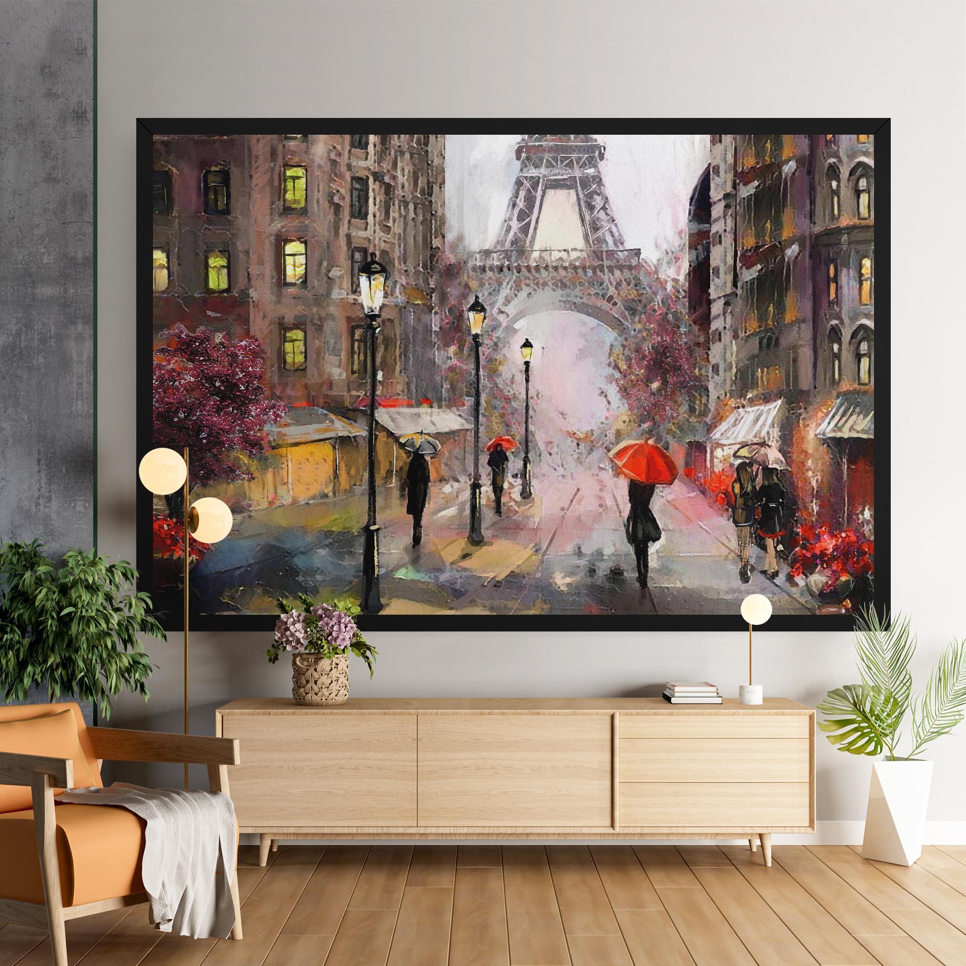 Leinwandbild Paris Colours mockup 9