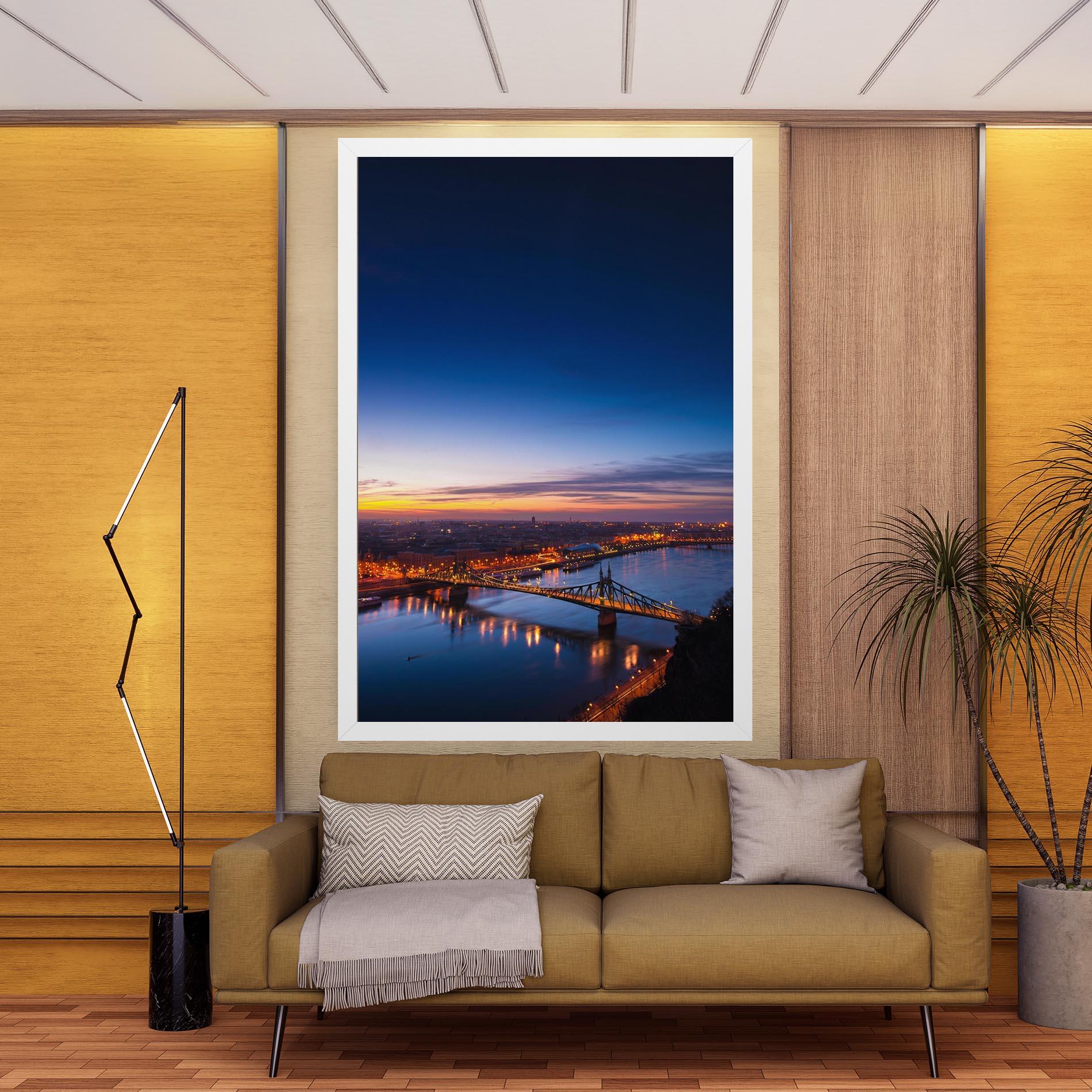 Leinwandbild Budapest Sunset mockup 9