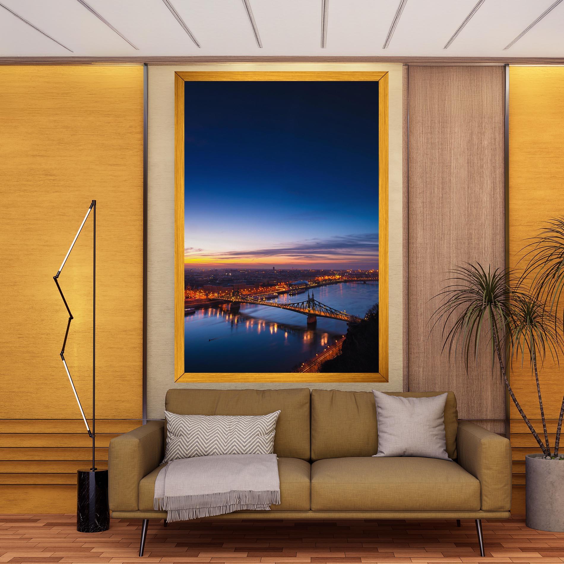 Leinwandbild Budapest Sunset mockup 9