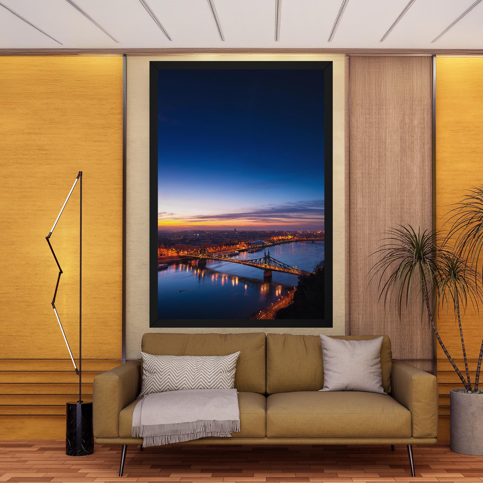 Leinwandbild Budapest Sunset mockup 9