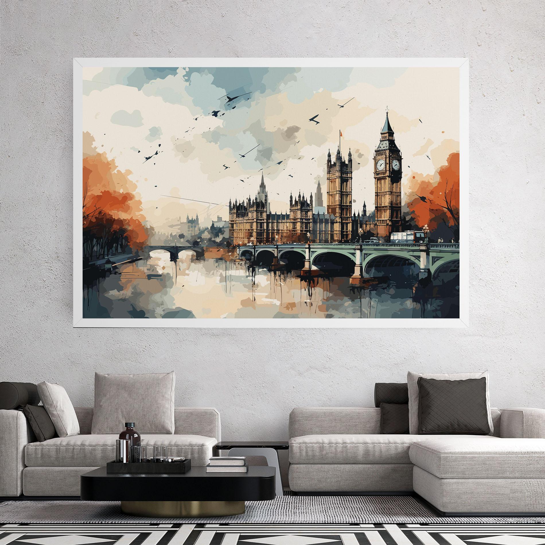 Leinwandbild England Art mockup 2