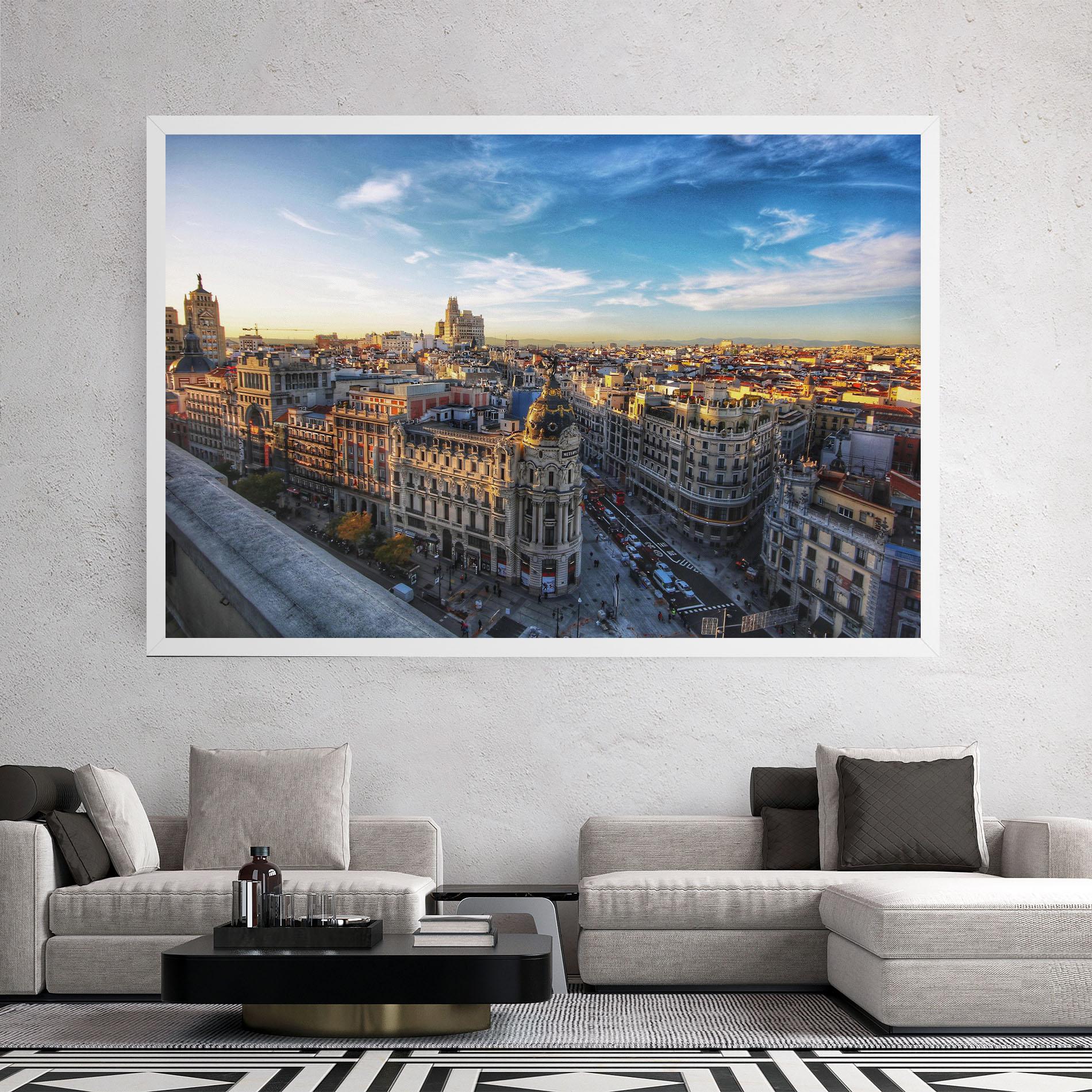 Leinwandbild Madrid View mockup 2